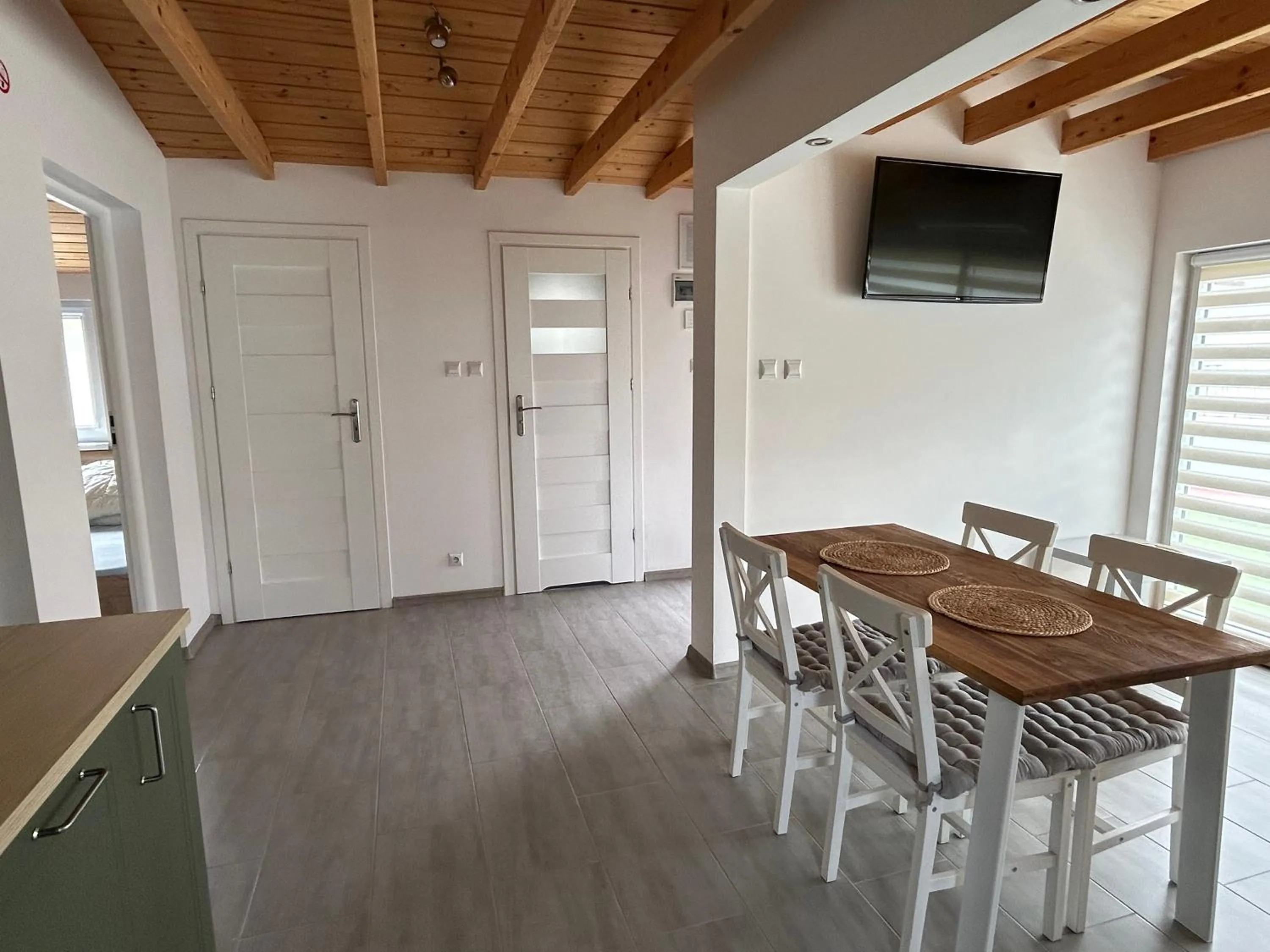 Dining area in Domki u Grażyny Mikołajki