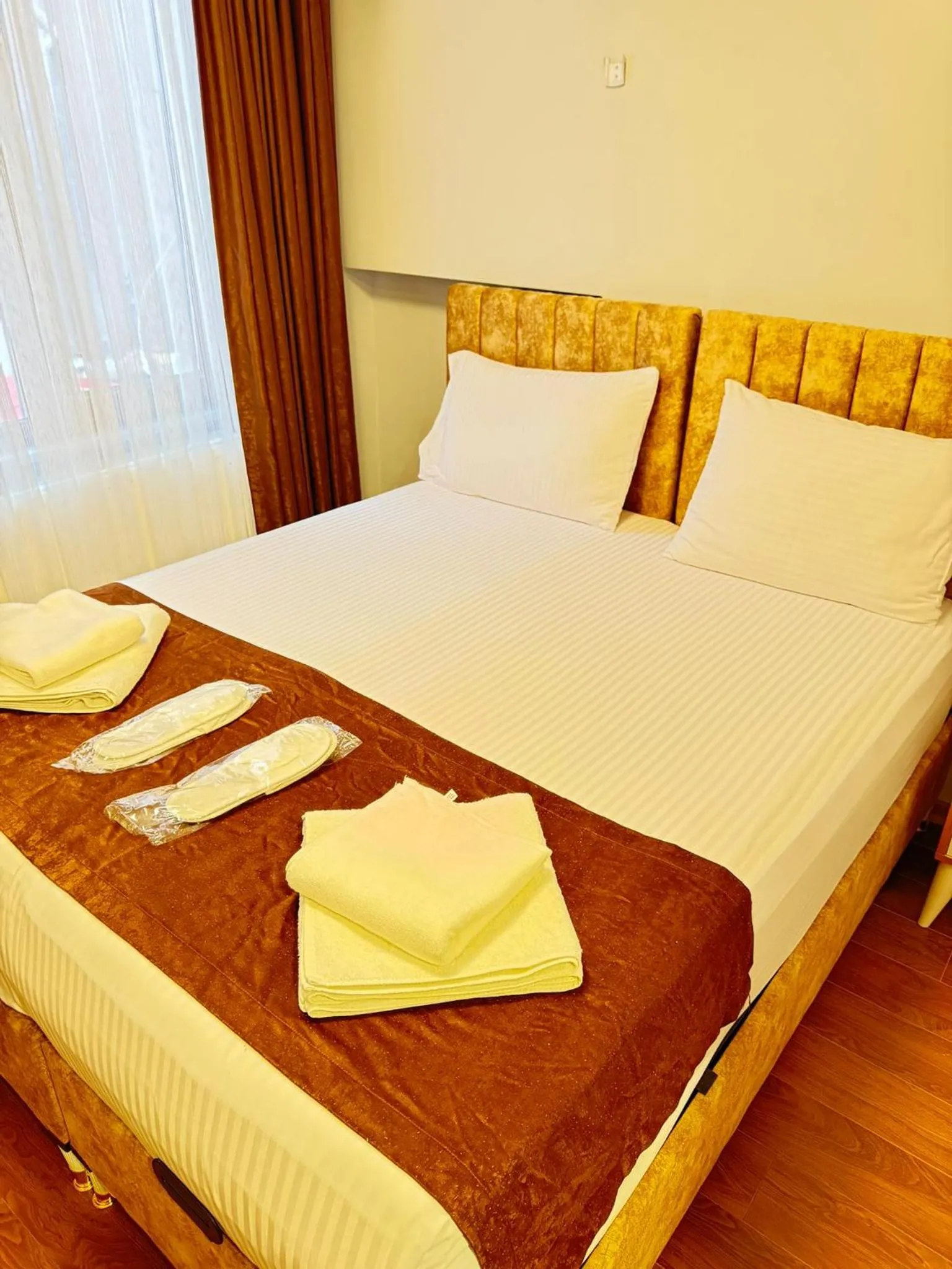 Bed in Tavra hotel