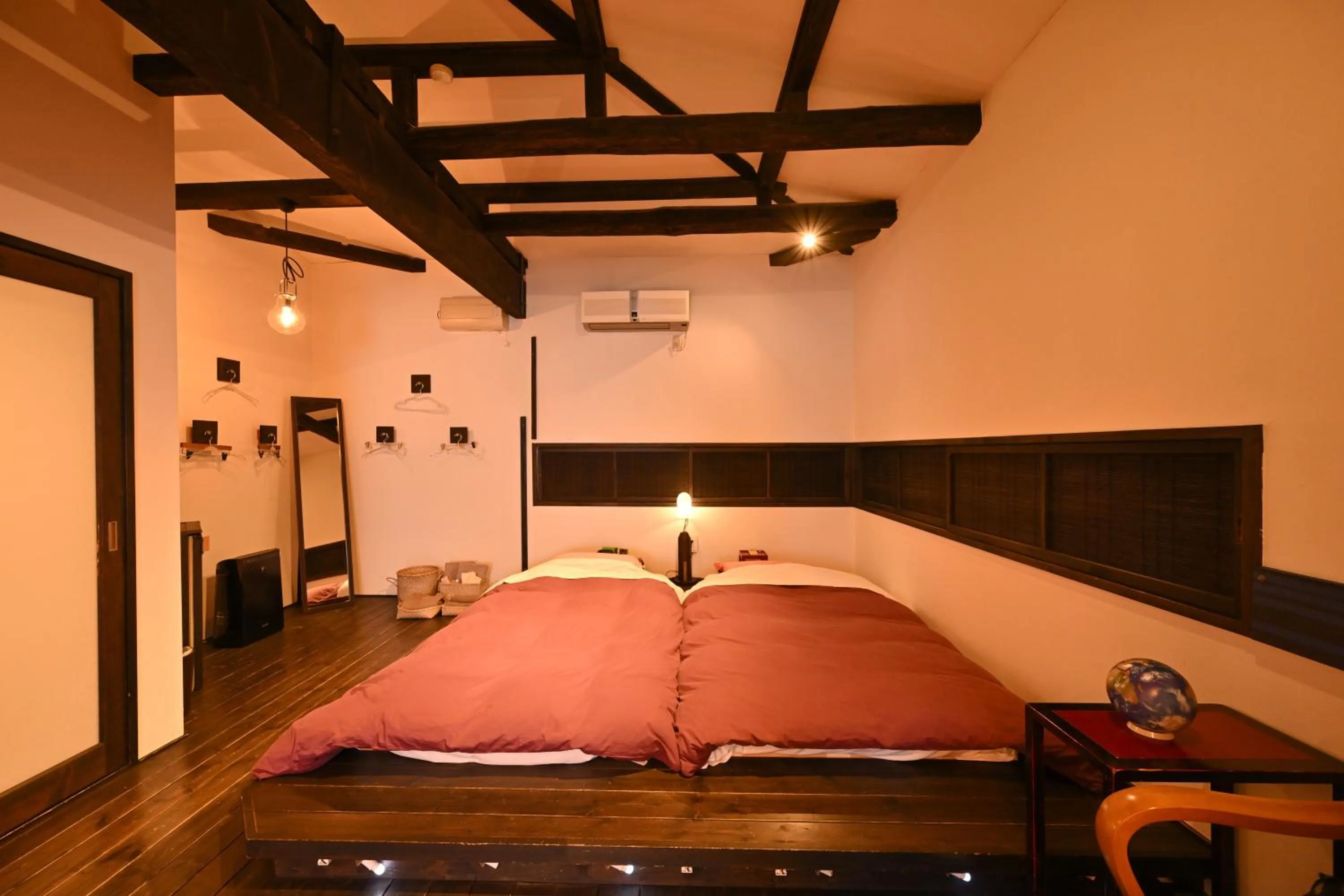 Bed in Akari no Yado Okabe