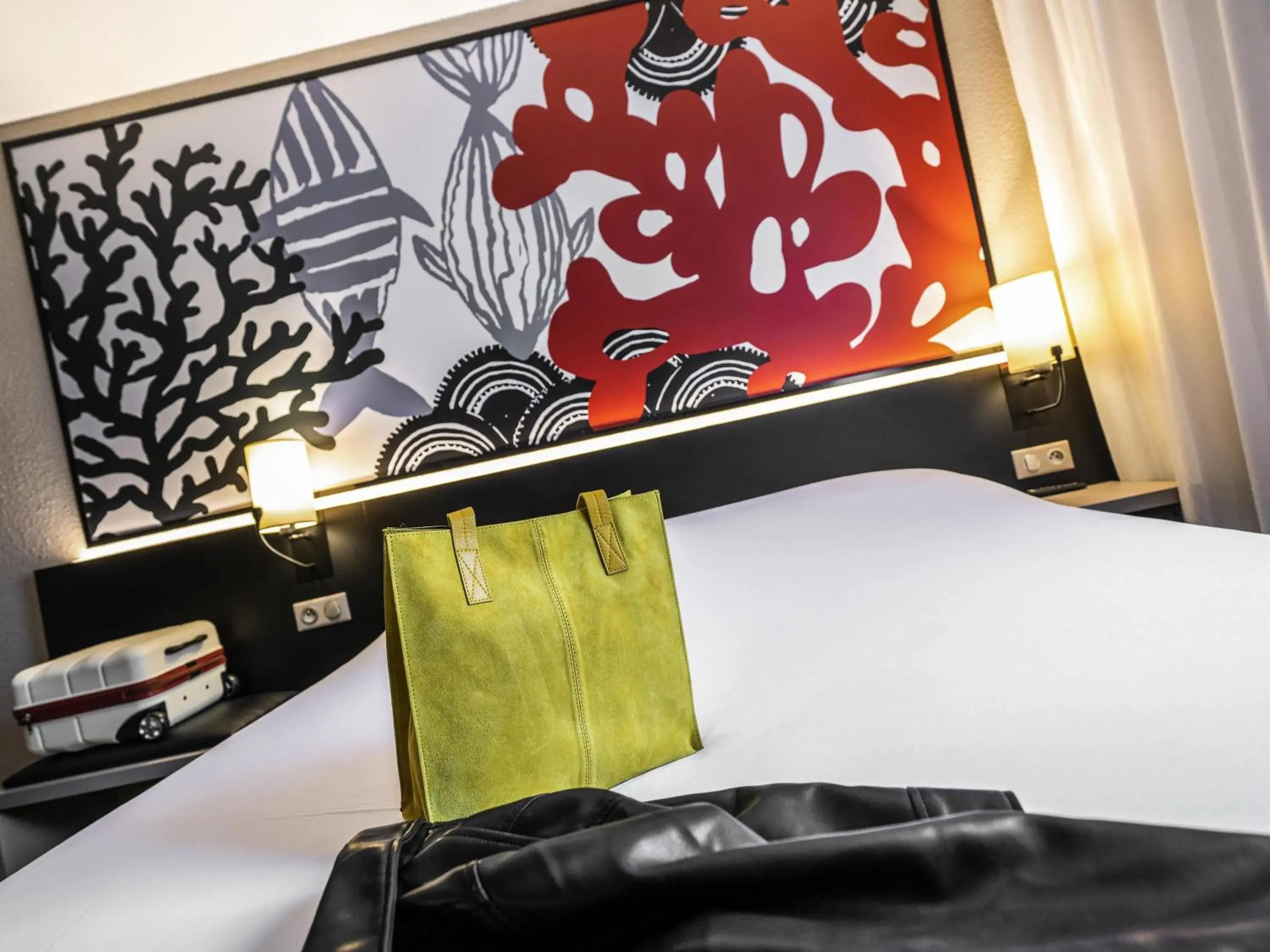 Bedroom, Bed in ibis Styles Saint Brieuc Plerin Bedroom, Bed in ibis Styles Saint Brieuc Plerin
