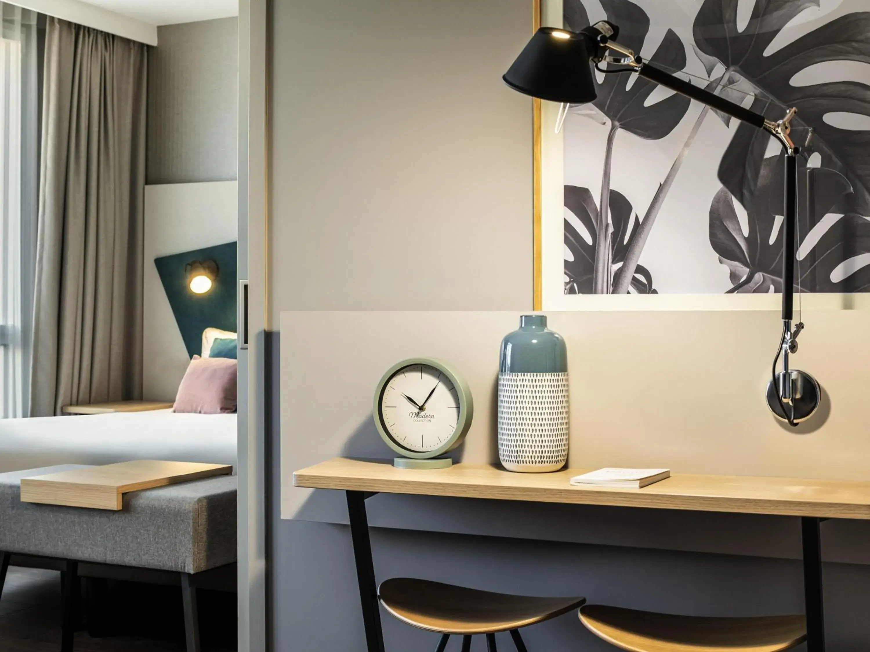 Bed in Aparthotel Adagio Paris Nation Bed in Aparthotel Adagio Paris Nation