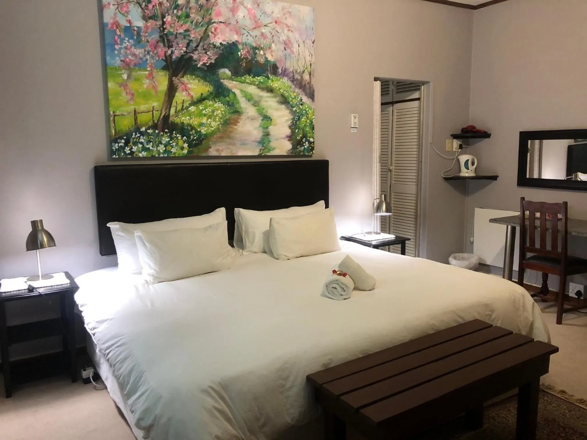 Bed in Kliprand Guest House