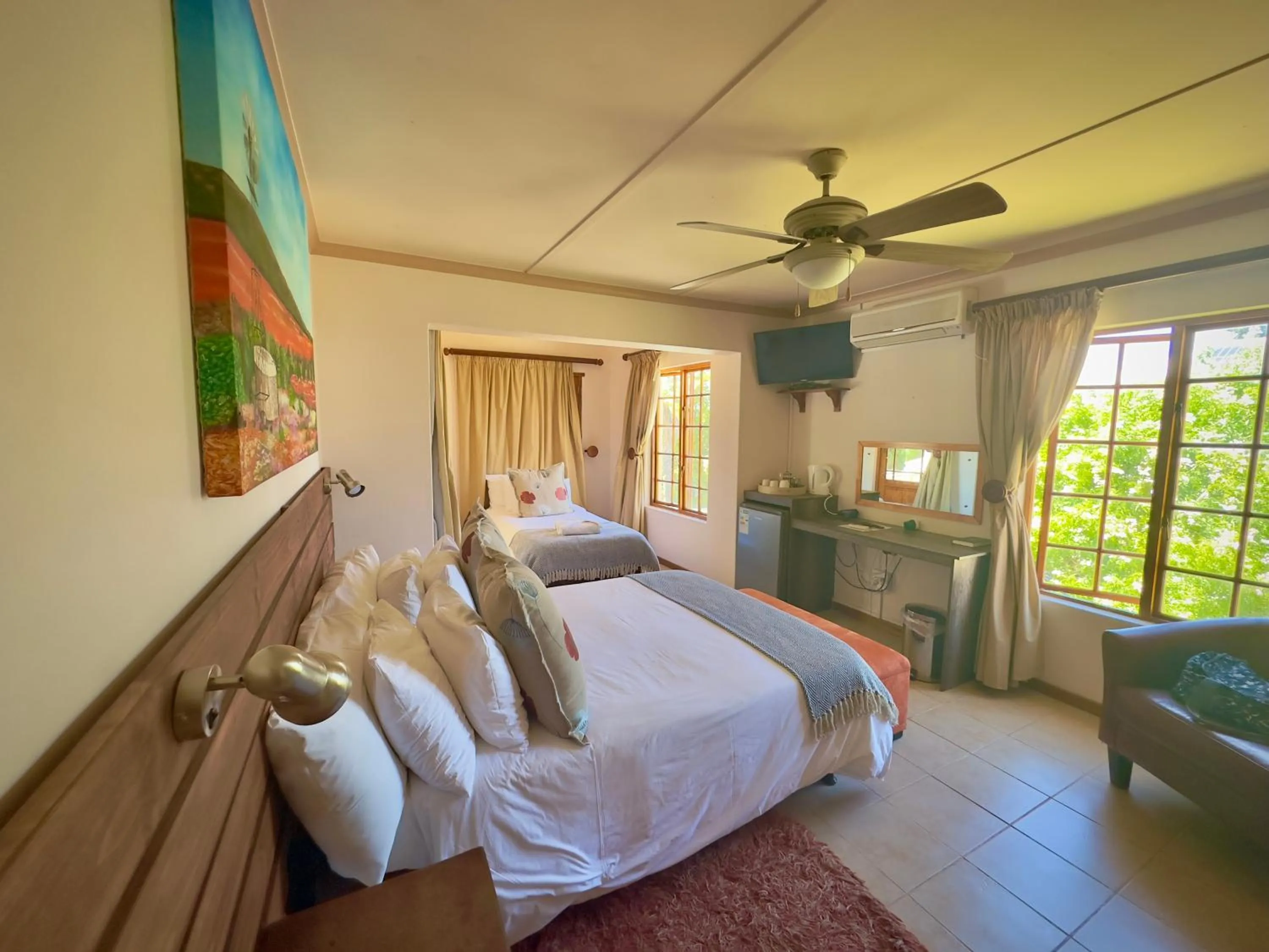 Bed in Kliprand Guest House