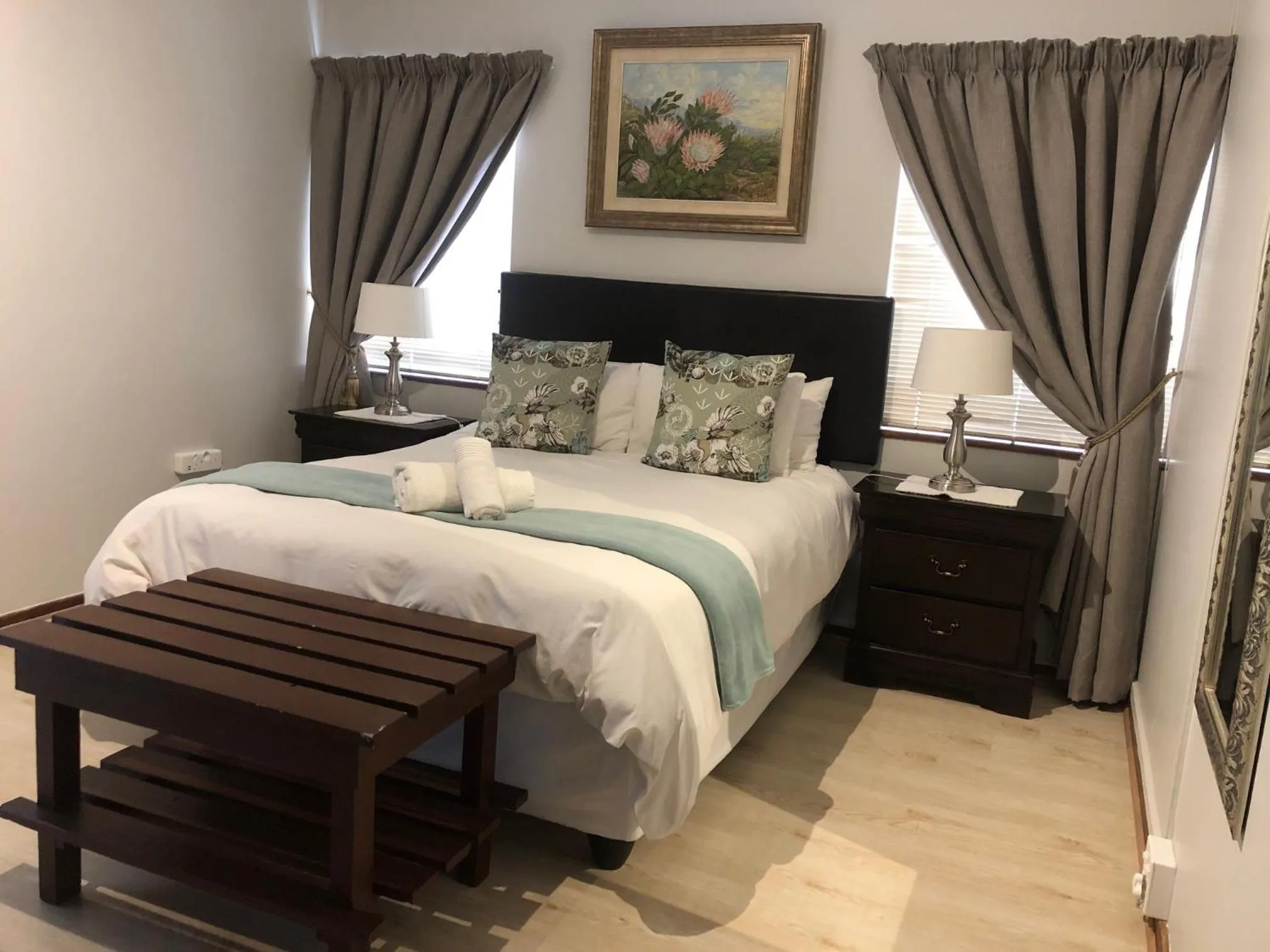 Bed in Kliprand Guest House