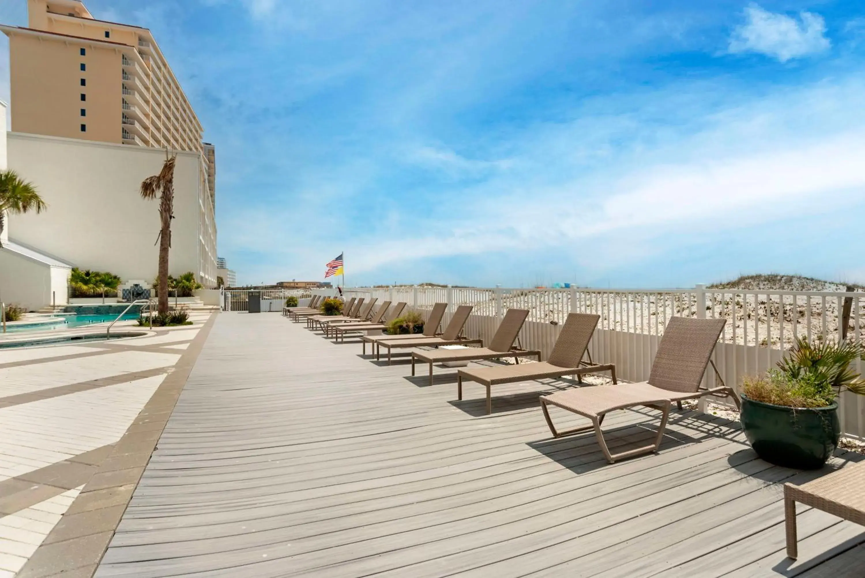 Pool view in Best Western on the Beach Pool view in Best Western on the Beach