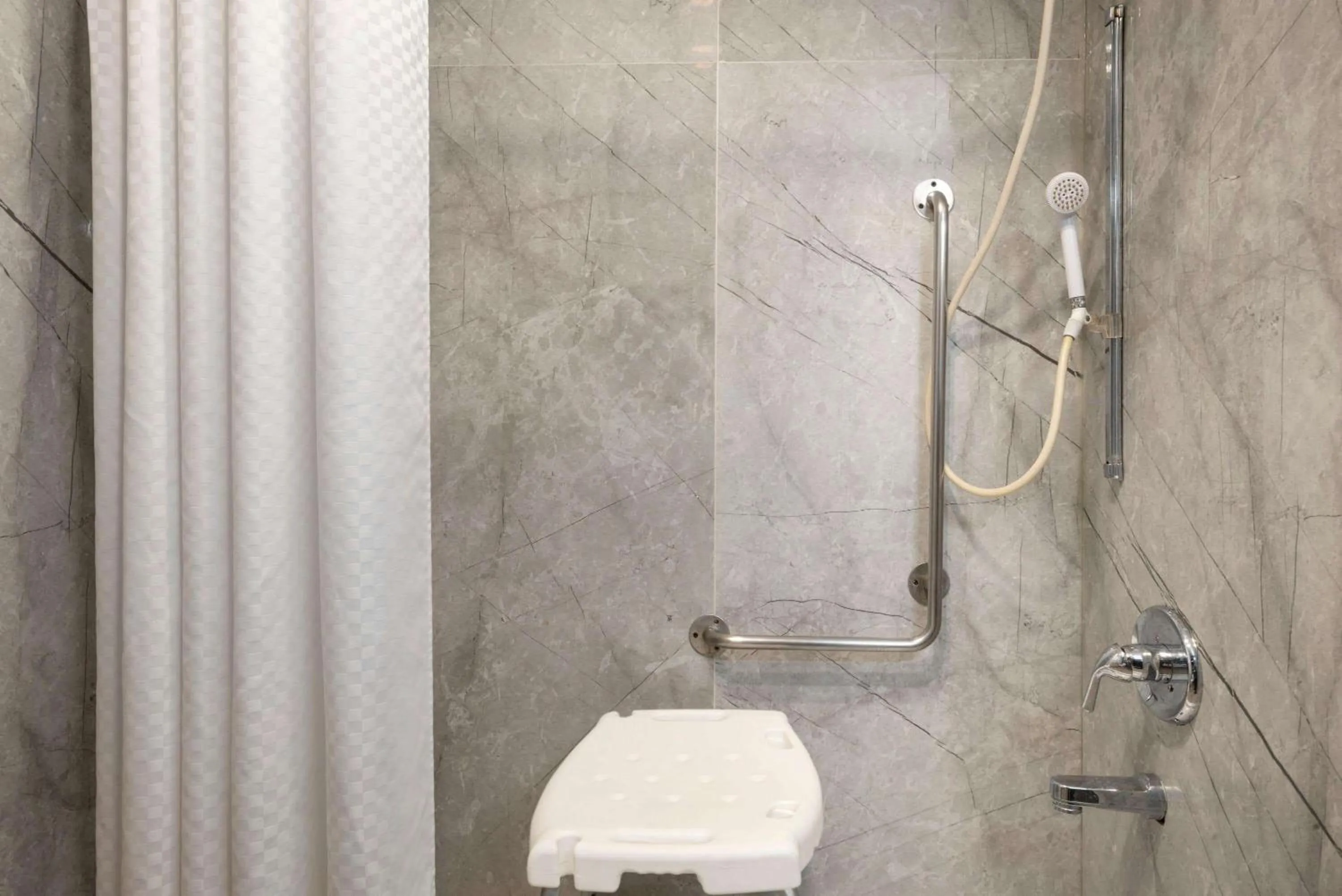 Bathroom in Baymont by Wyndham Muncie Near Ball State University