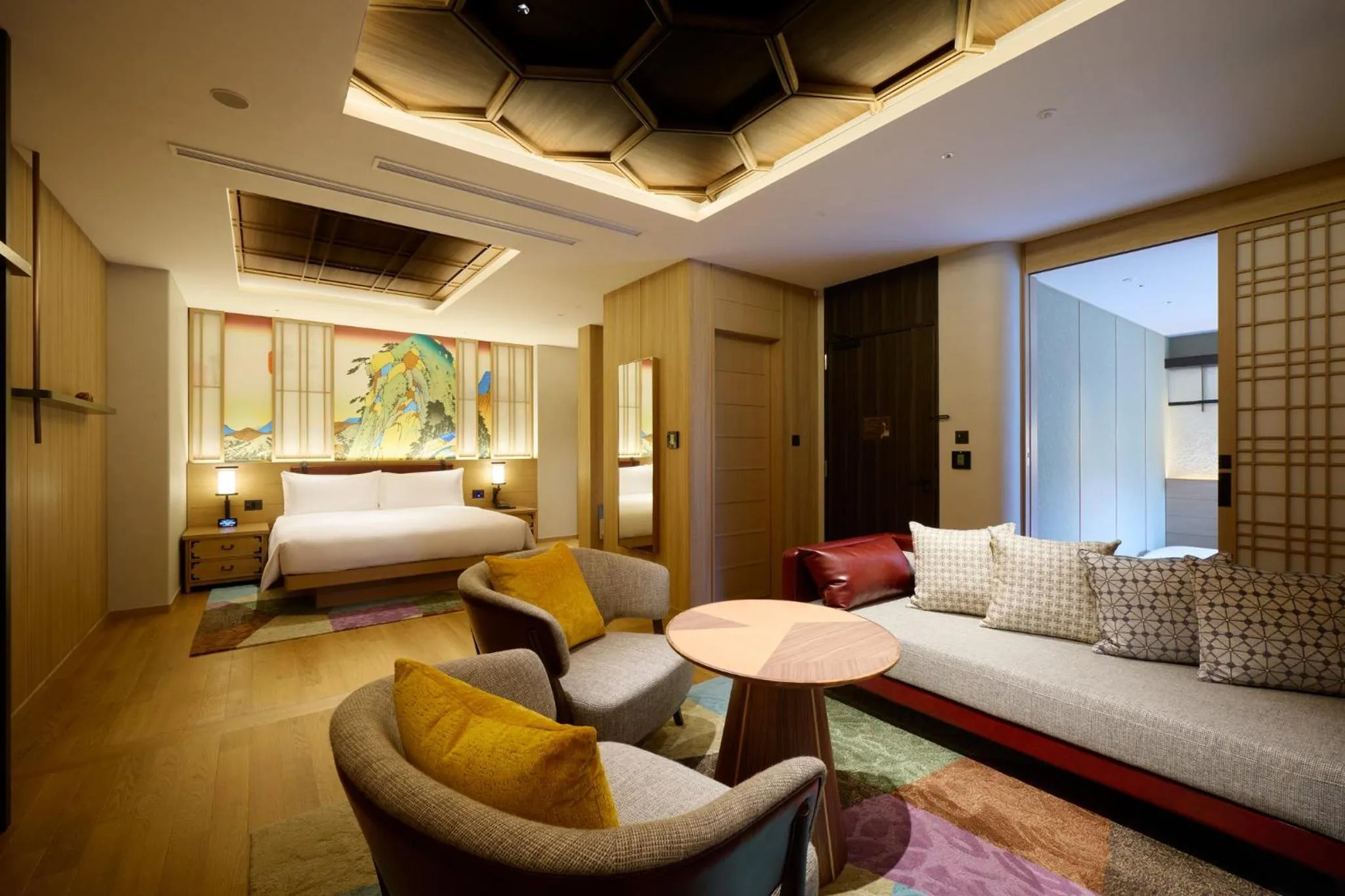 Photo of the whole room, Bed in Hotel Indigo Hakone Gora by IHG