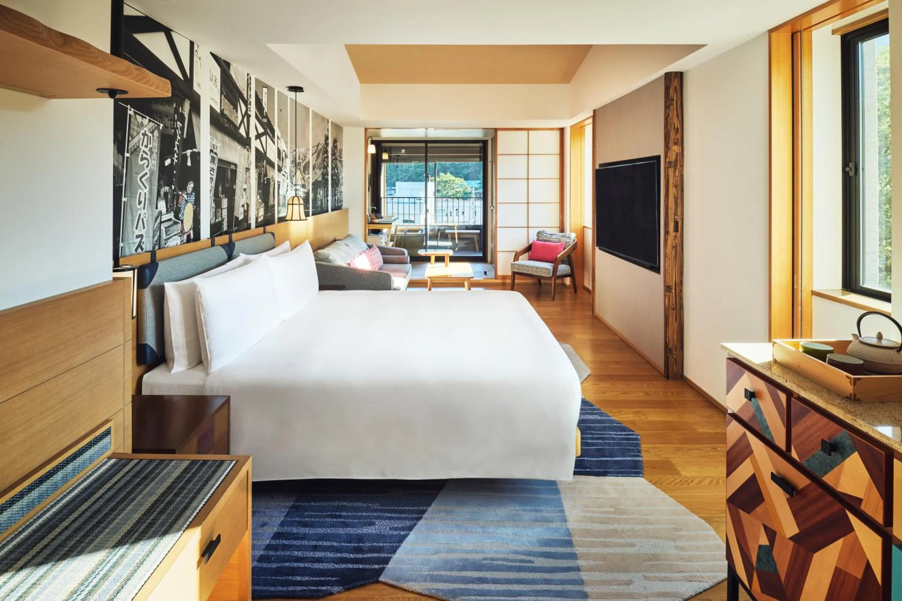 Photo of the whole room, Bed in Hotel Indigo Hakone Gora by IHG