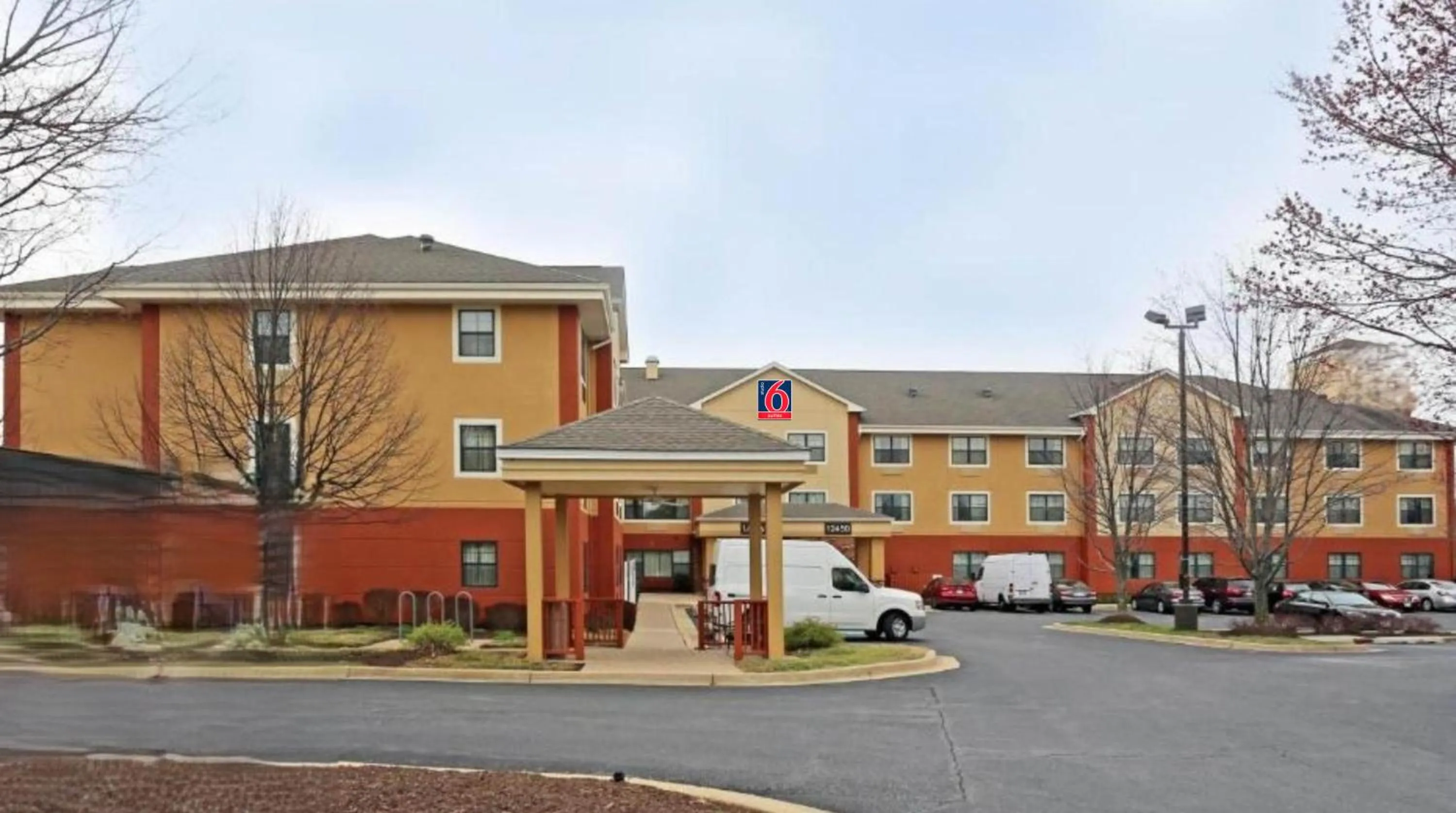 Facade/entrance in Studio 6 Corporate Extended Stay Washington, D C Germantown MD