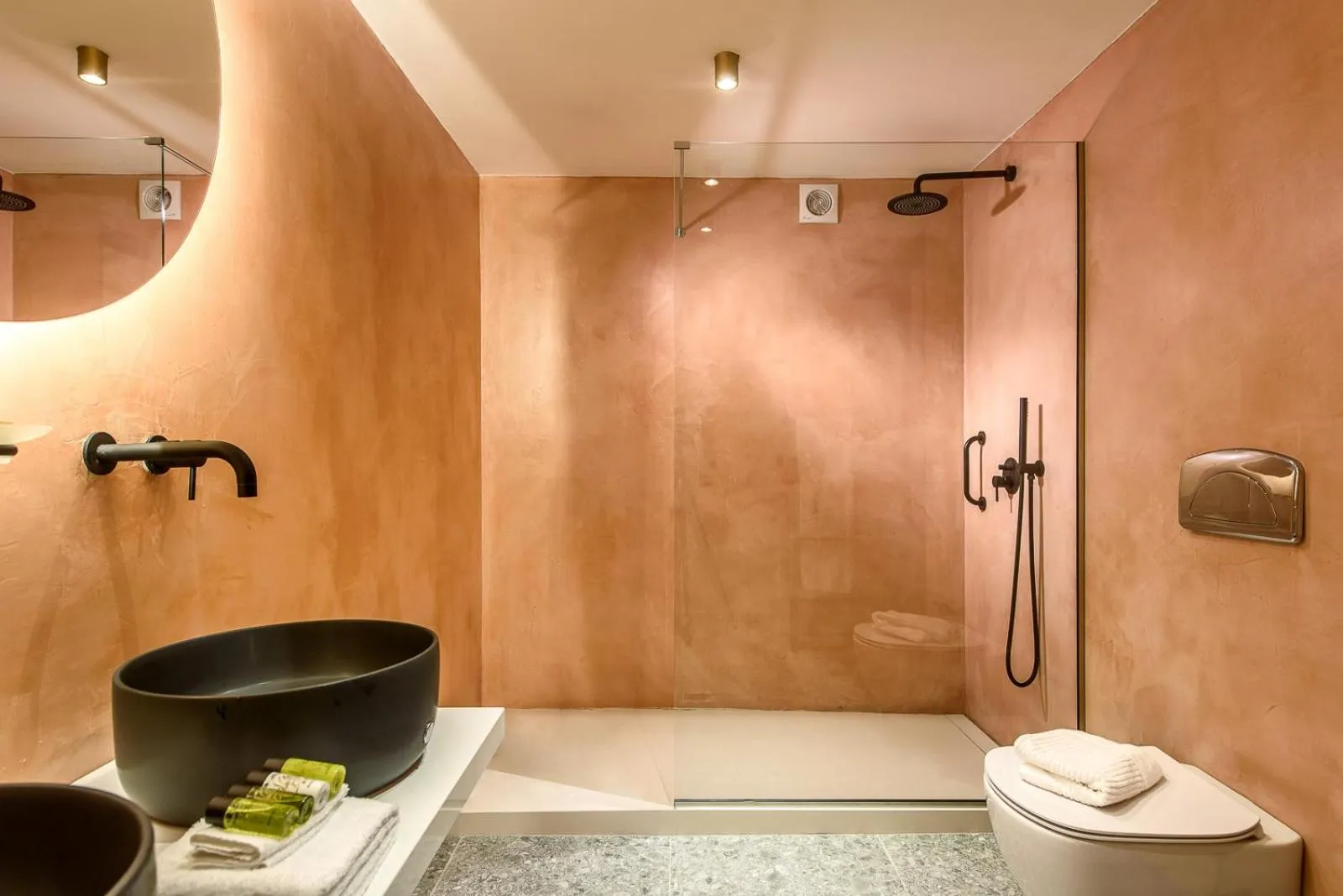 Bathroom in Caldera Theros Villas