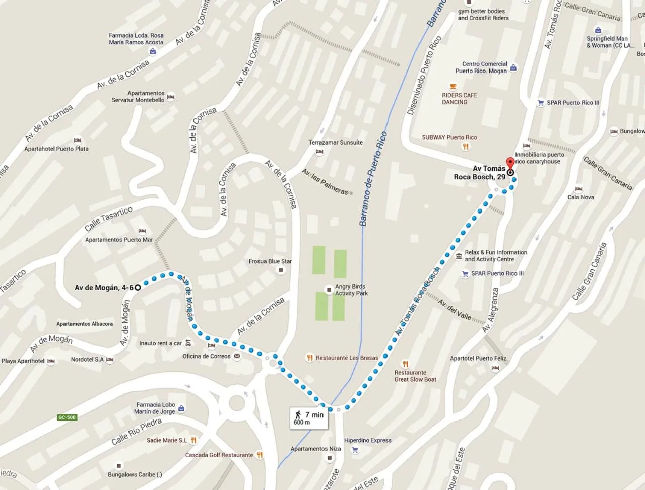 Location in Apartamentos Monte Verde