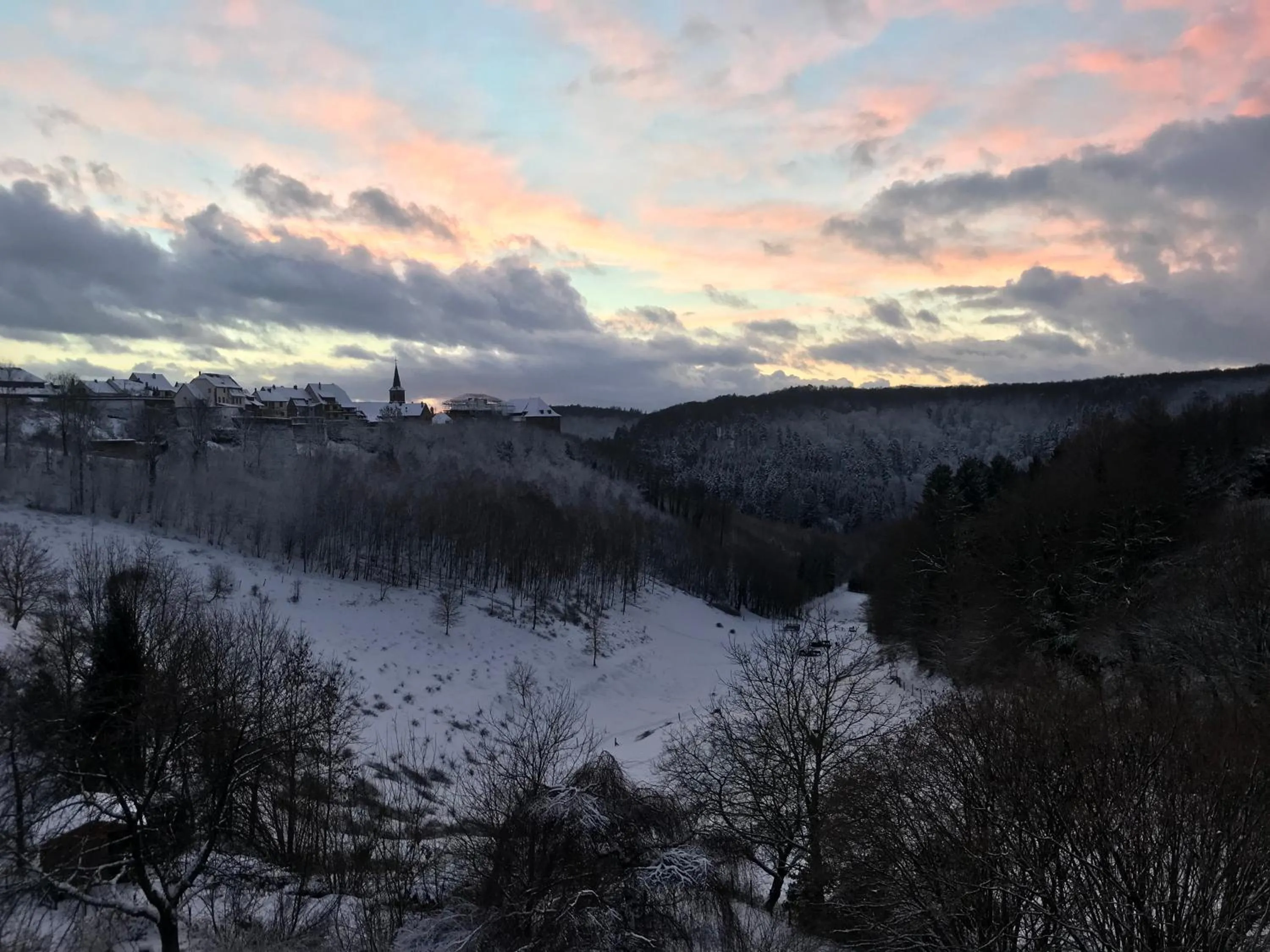 Mountain view in Logis Hôtel-Restaurant Aux Trois Roses