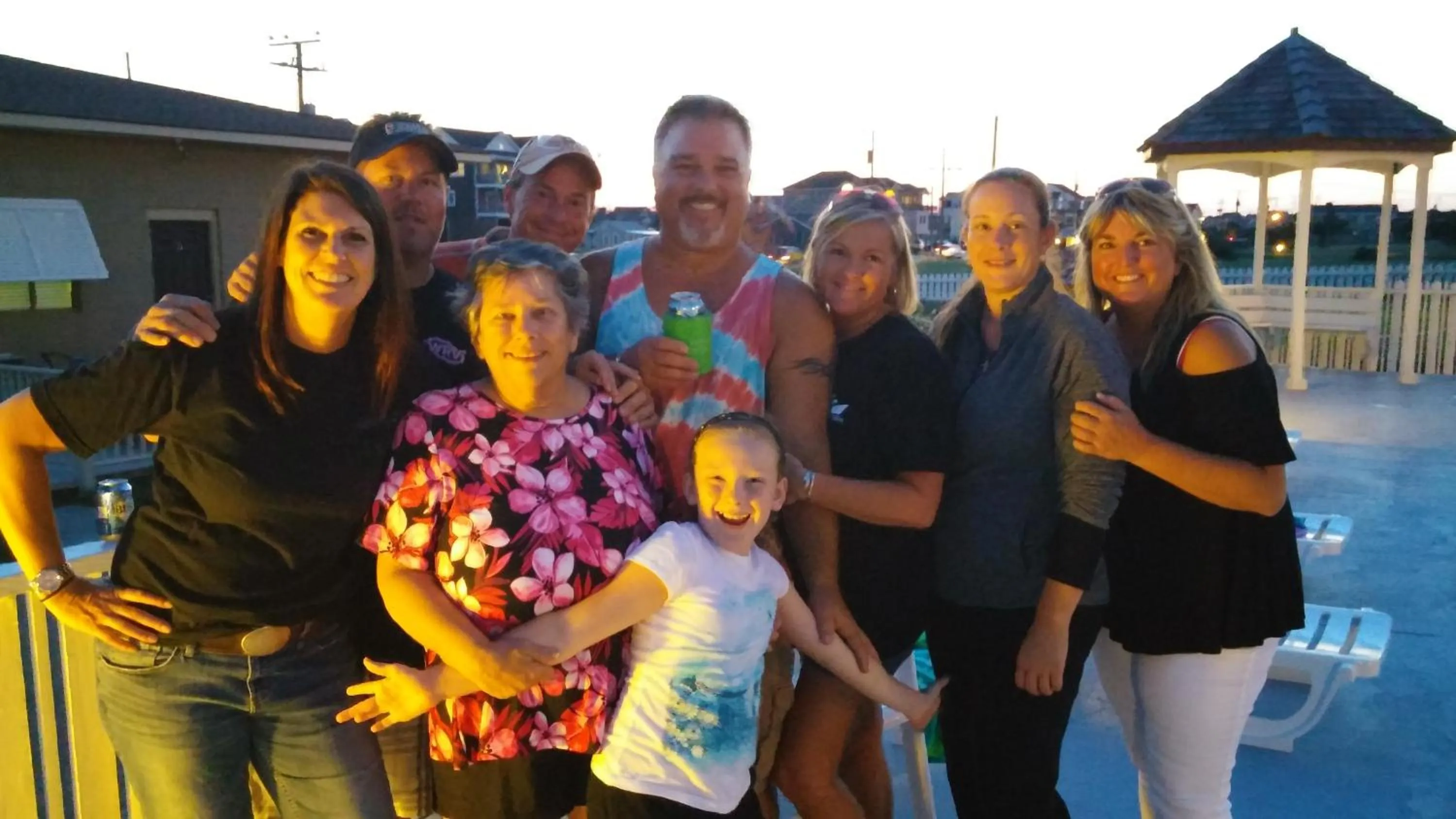 group of guests in Outer Banks Motor Lodge