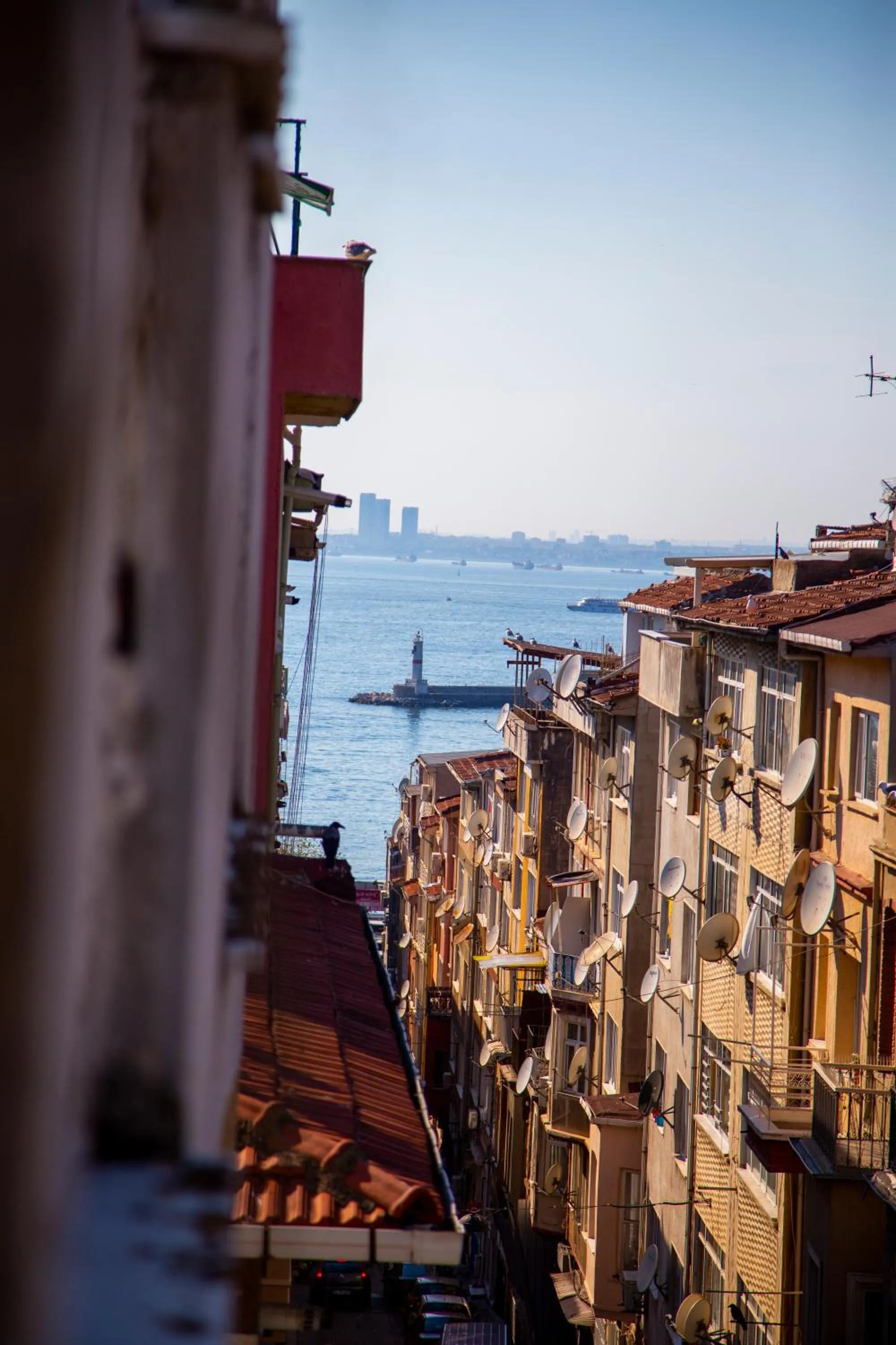 Sea view in YOLO Hostel