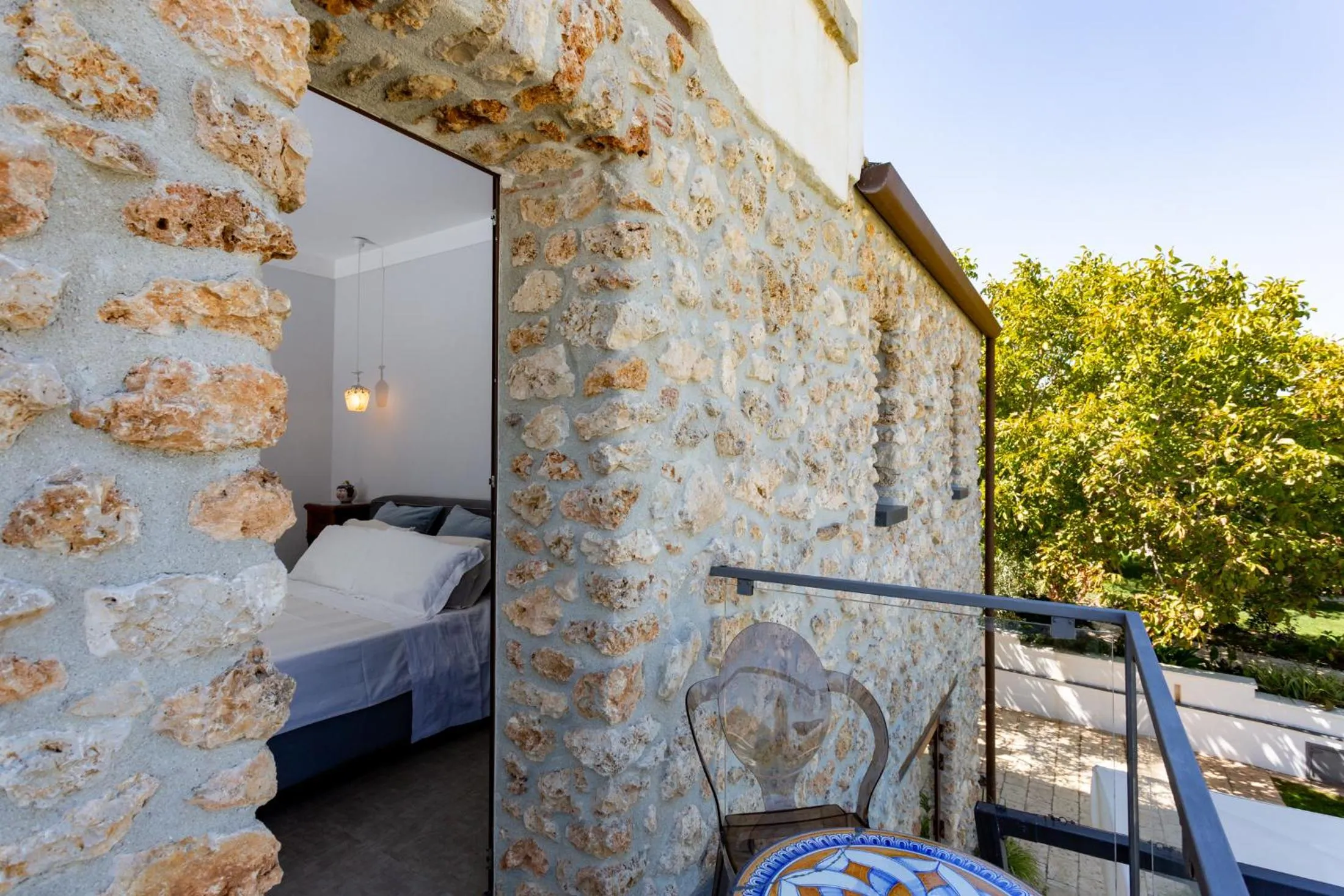 Balcony/Terrace, Bed in Oikos in Terre di Zaccanello