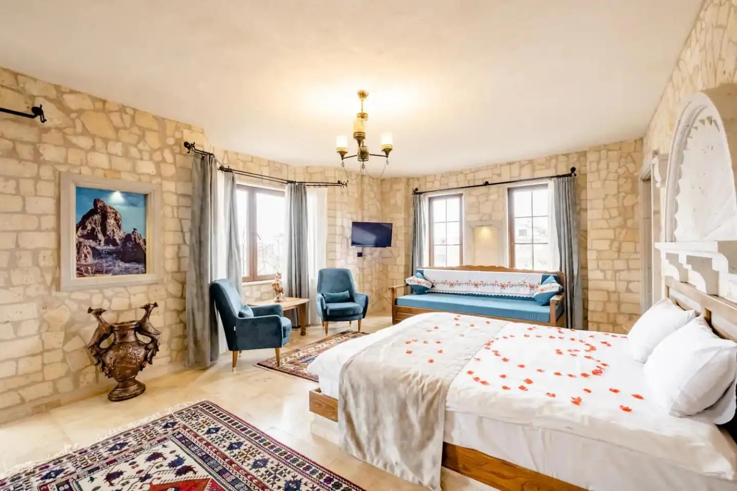 Bed in Castle Panorama House