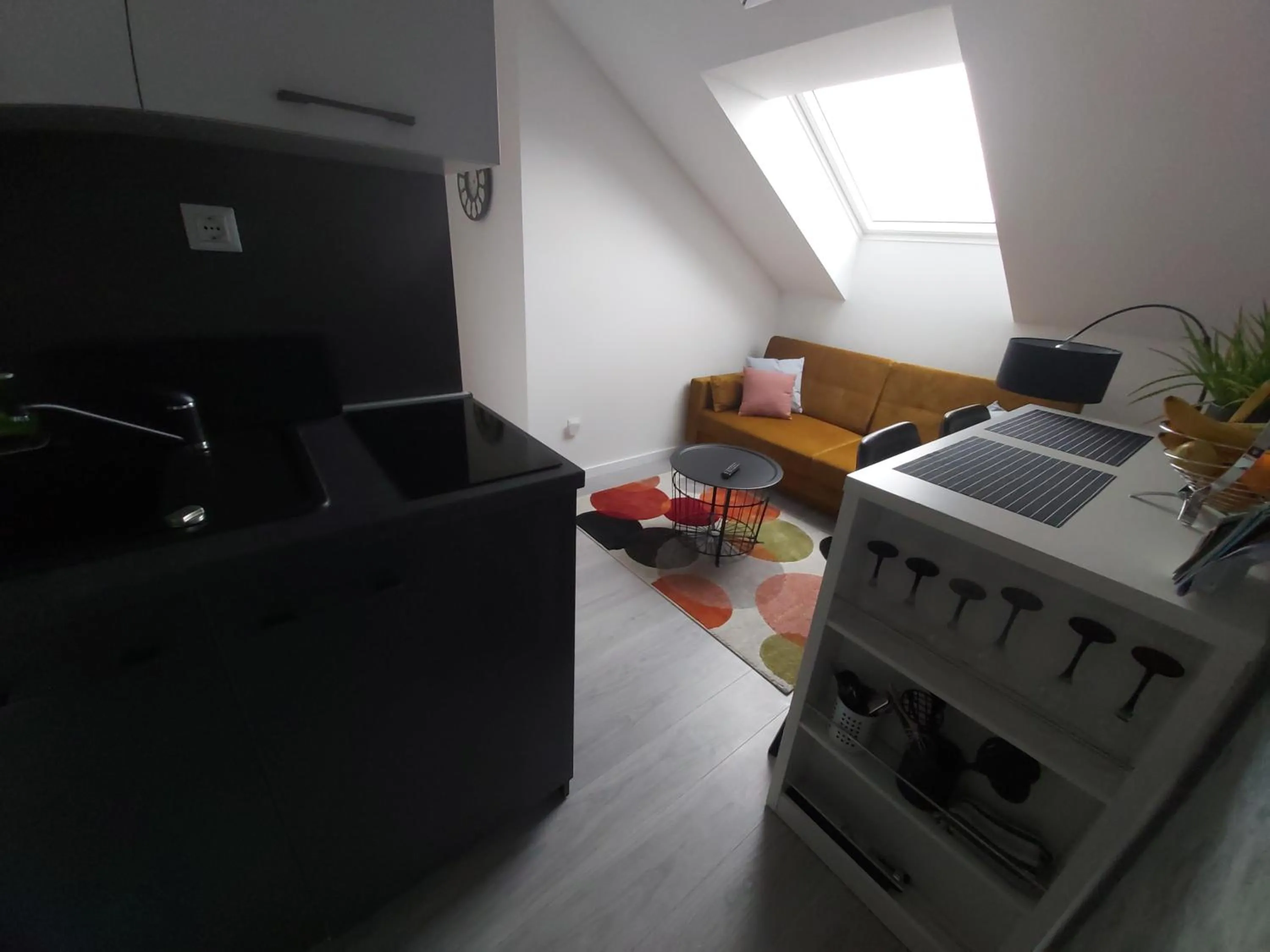 Kitchen or kitchenette in Apartments Mak & Lux - sea & sunset top view