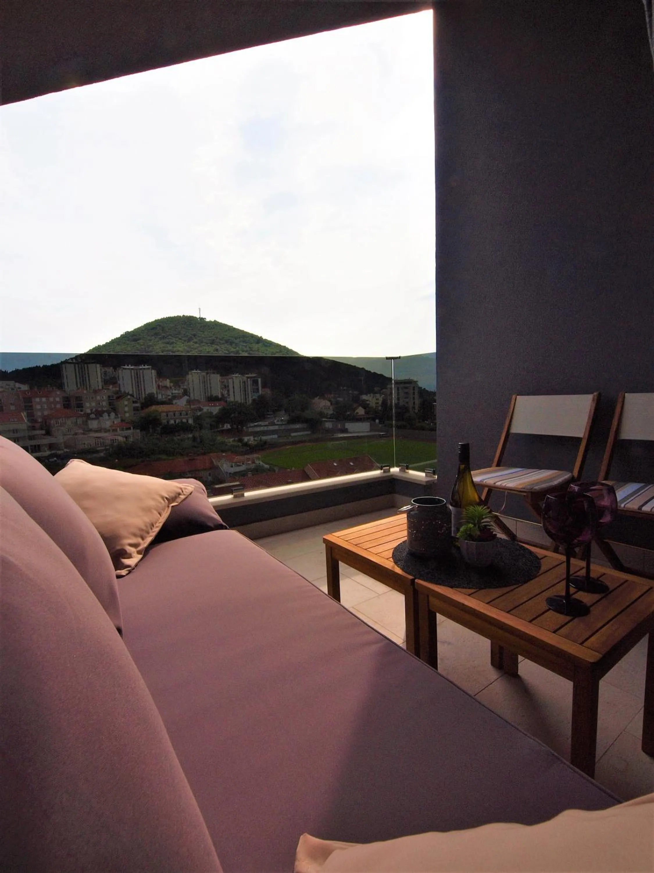 View (from property/room) in Apartments Mak & Lux - sea & sunset top view