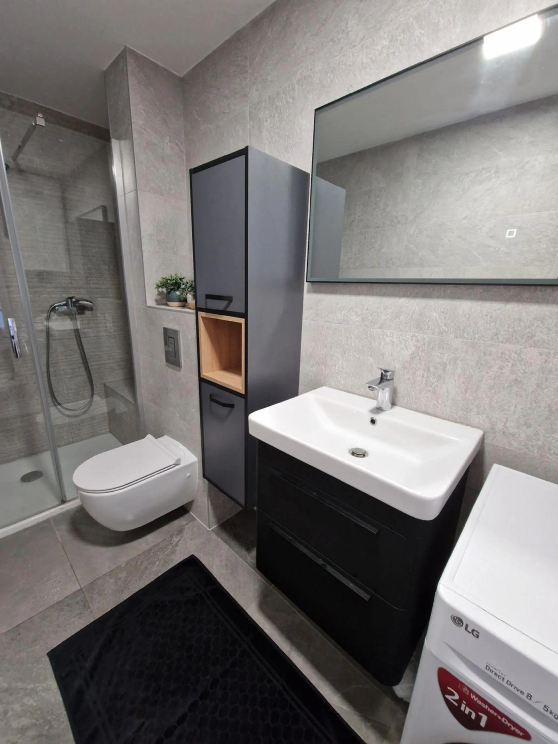 Bathroom in Apartments Mak & Lux - sea & sunset top view