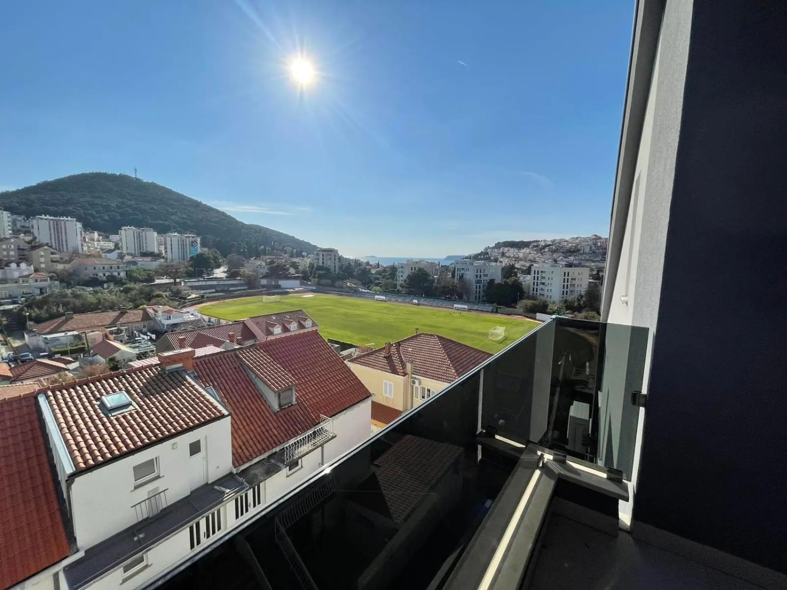 Balcony/Terrace in Apartments Mak & Lux - sea & sunset top view