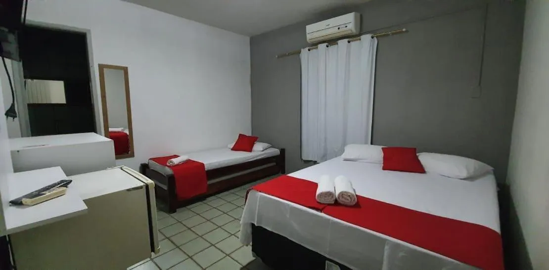 Bed in Hotel Pousada Mar Azul