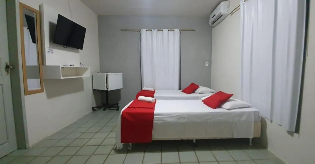 Bed in Hotel Pousada Mar Azul