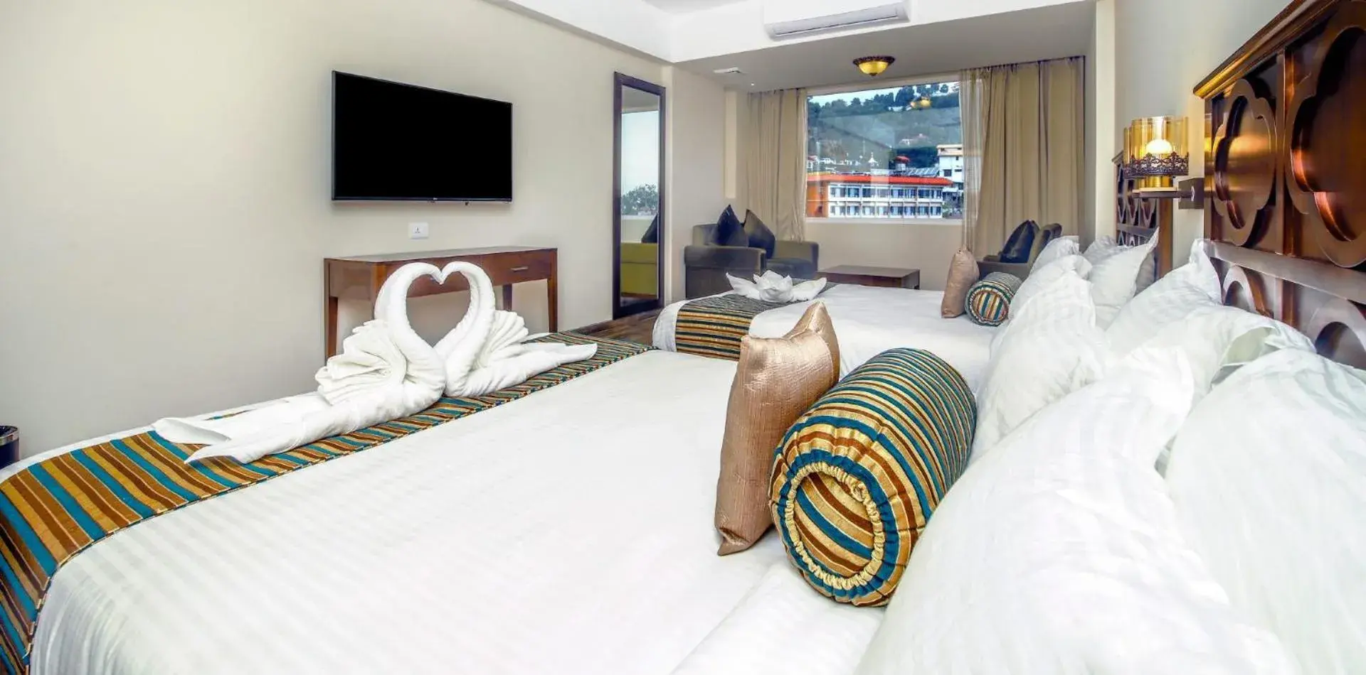 Twin Room with View - single occupancy in EllBee Mussoorie Hills Twin Room with View - single occupancy in EllBee Mussoorie Hills