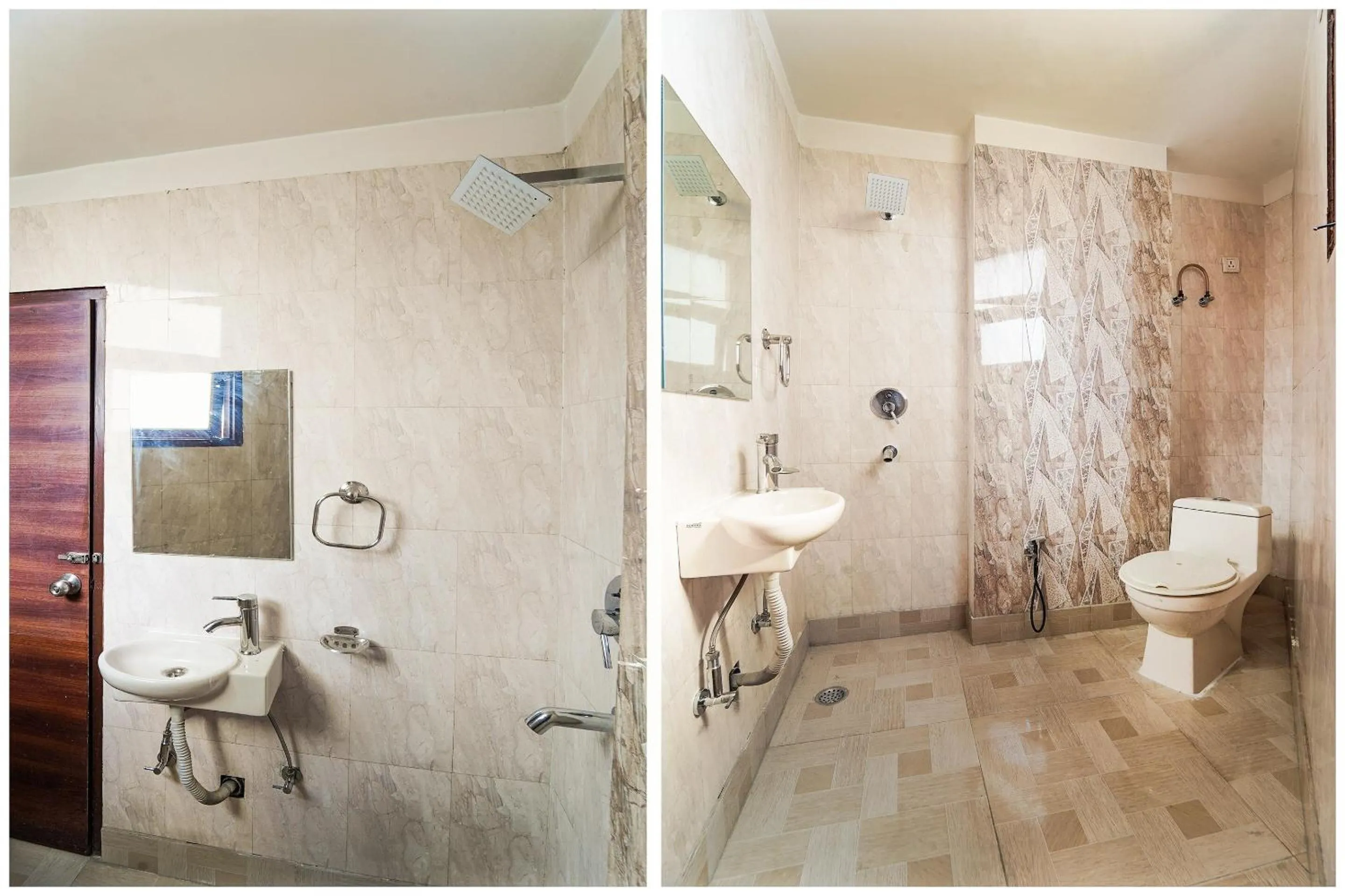 Bathroom in Super Hotel O Chahal Guest House Near Nangloi Railway Station Metro Station