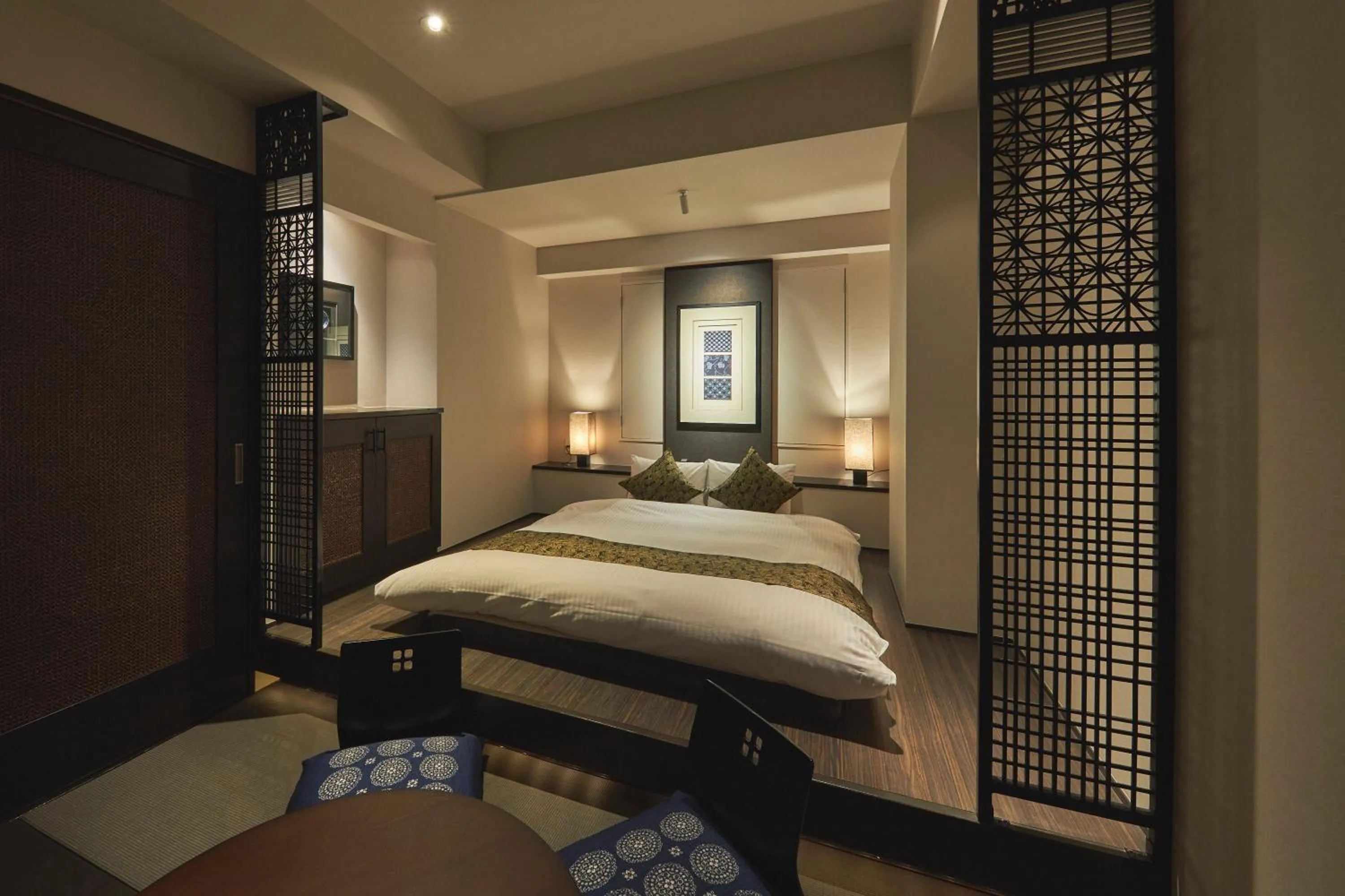 Bed in SAKE Kura Hotel 川崎宿