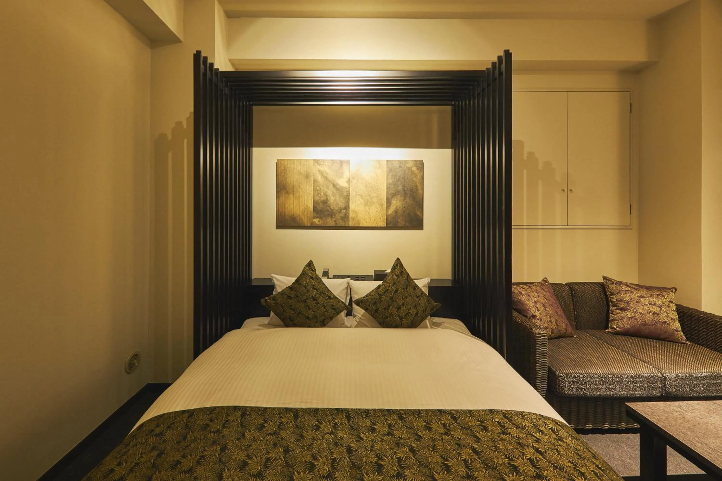 Bed in SAKE Kura Hotel 川崎宿