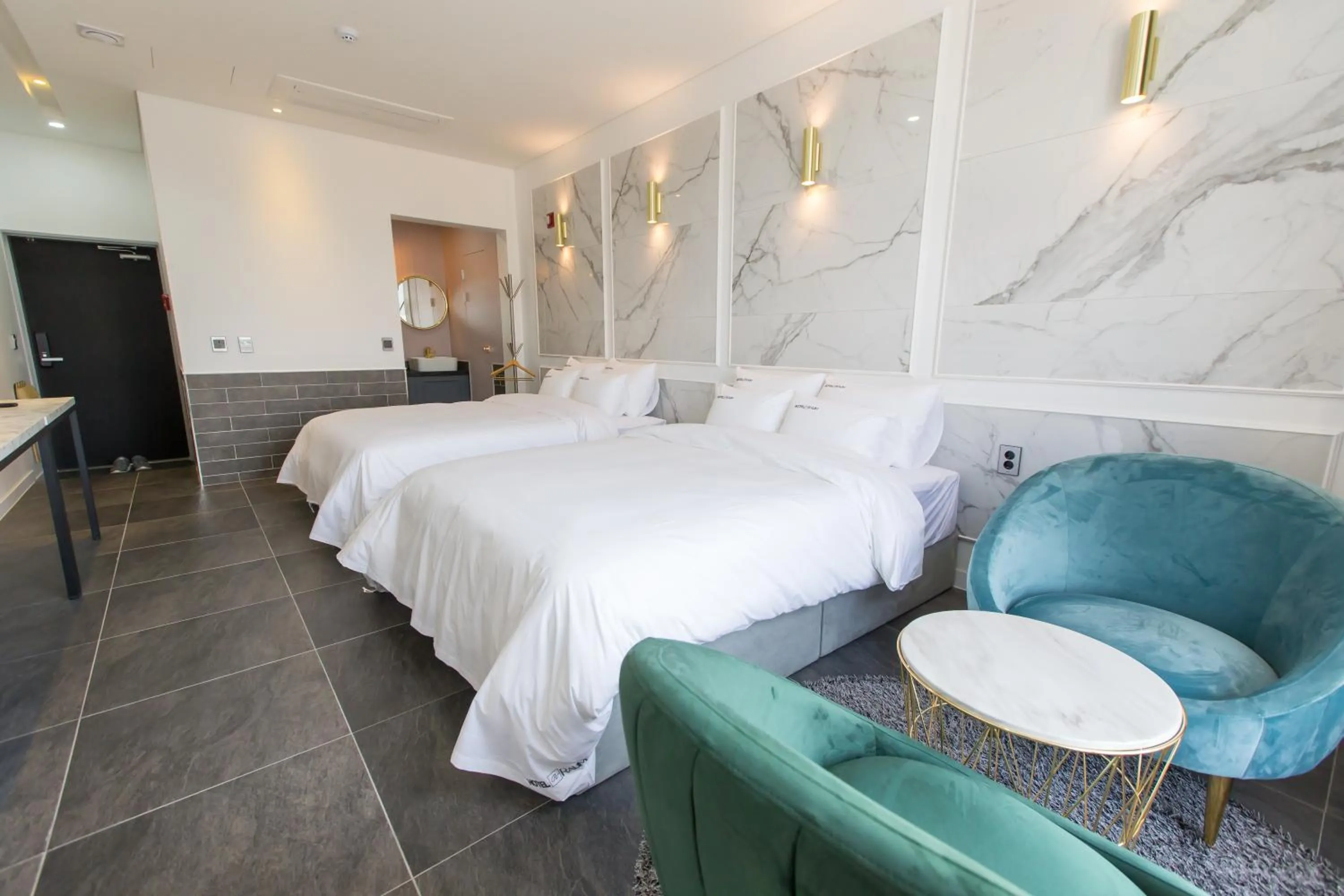 Bed in Hotel Raum Suncheon