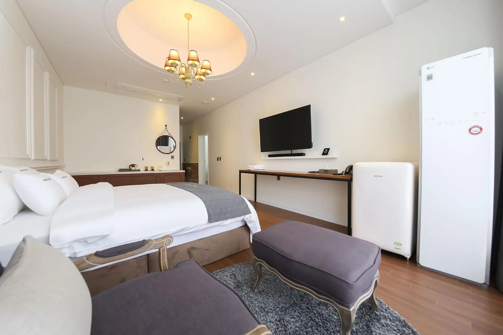 Bed in Hotel Raum Suncheon