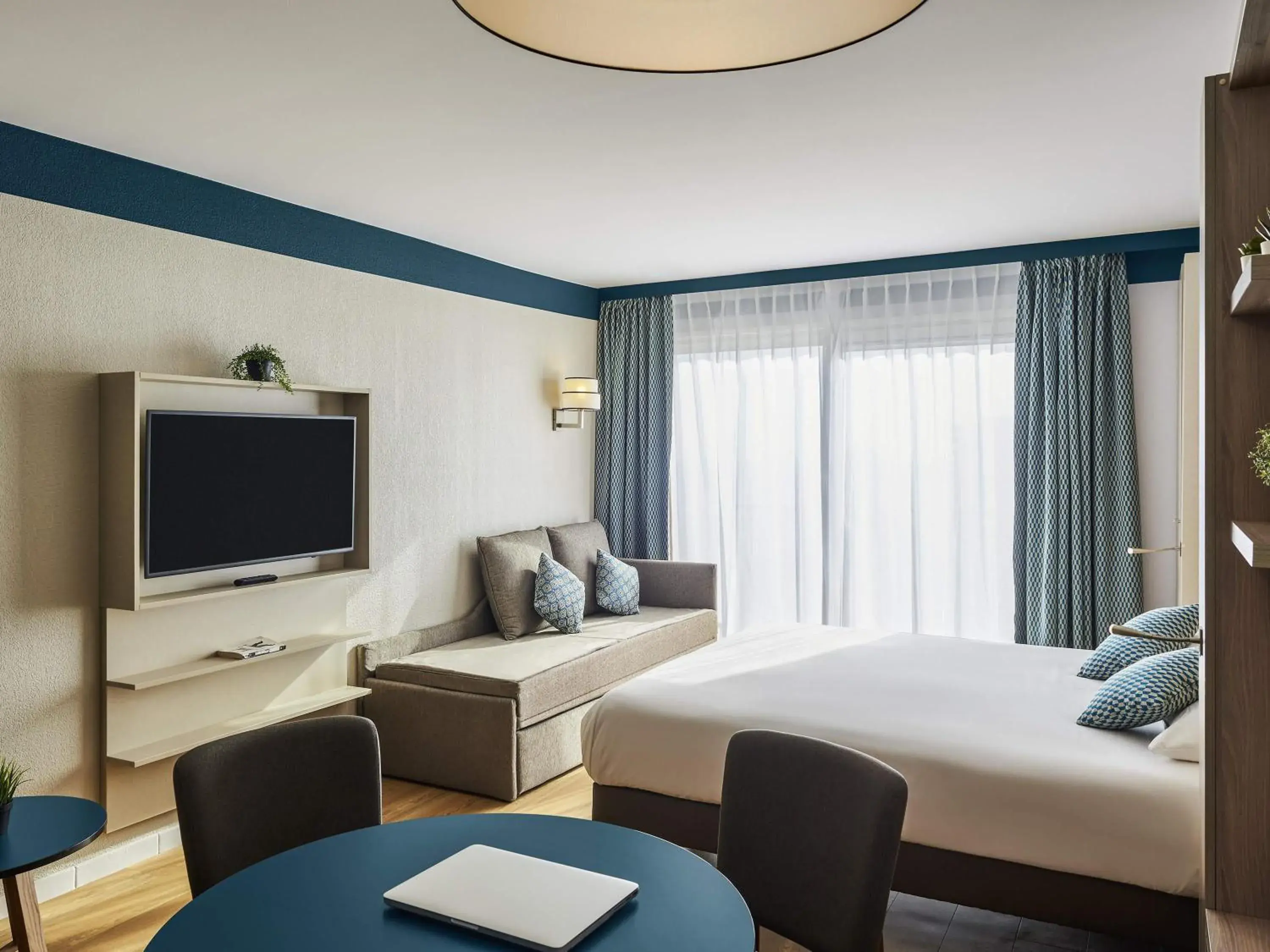 Bedroom, Bed in Aparthotel Adagio Monaco Palais Joséphine Bedroom, Bed in Aparthotel Adagio Monaco Palais Joséphine