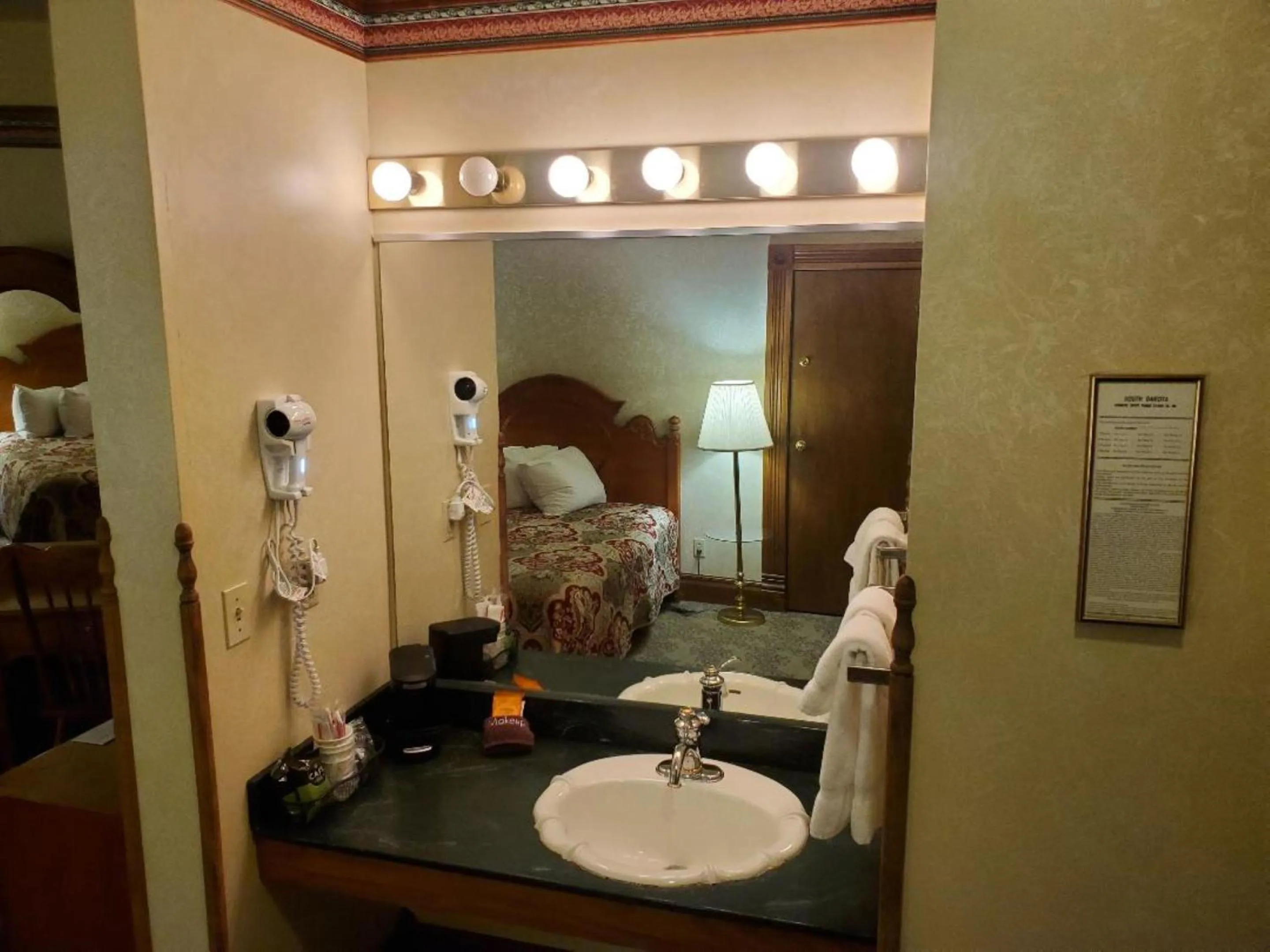 Bathroom in Historic Bullock Hotel
