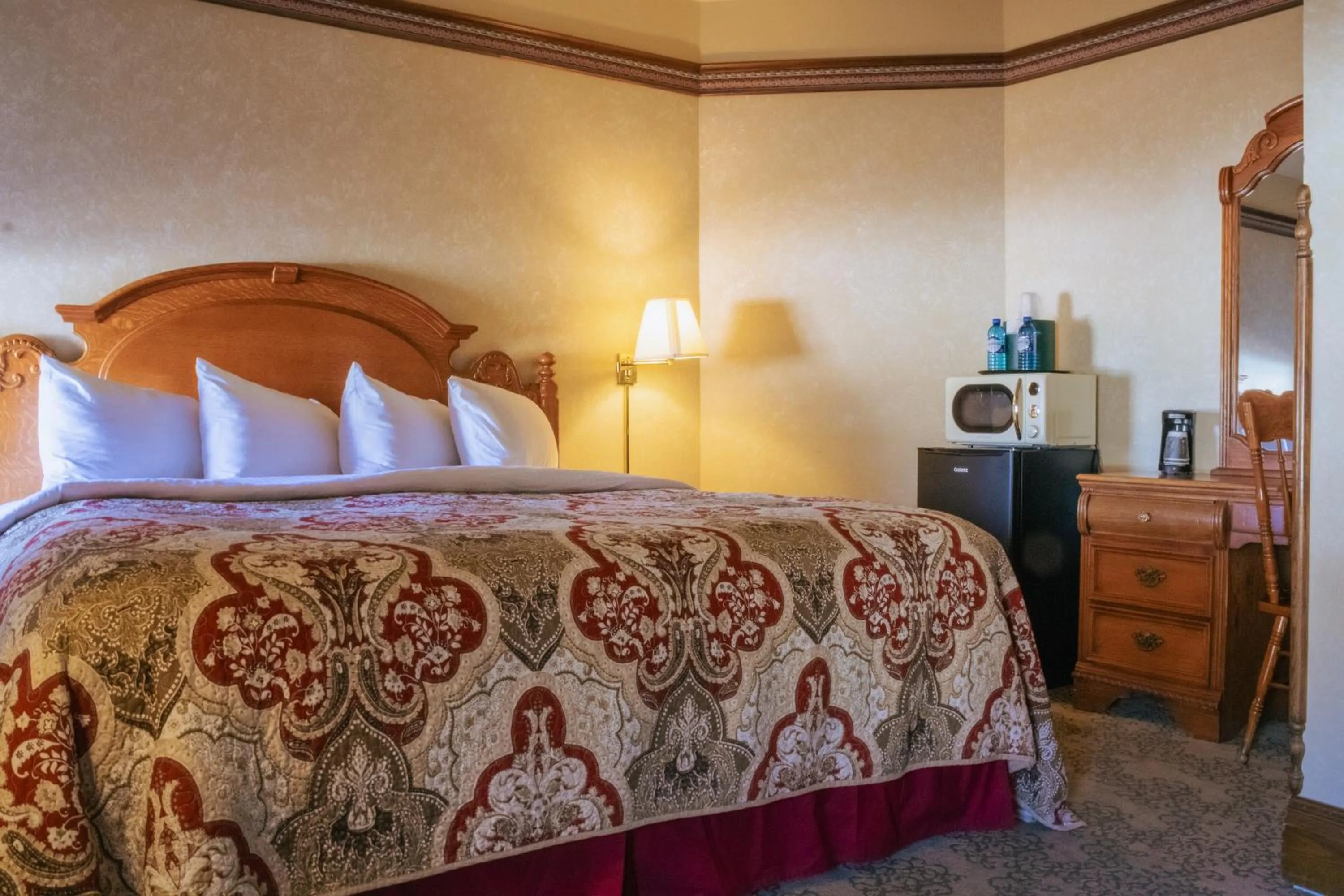 Bed in Historic Bullock Hotel