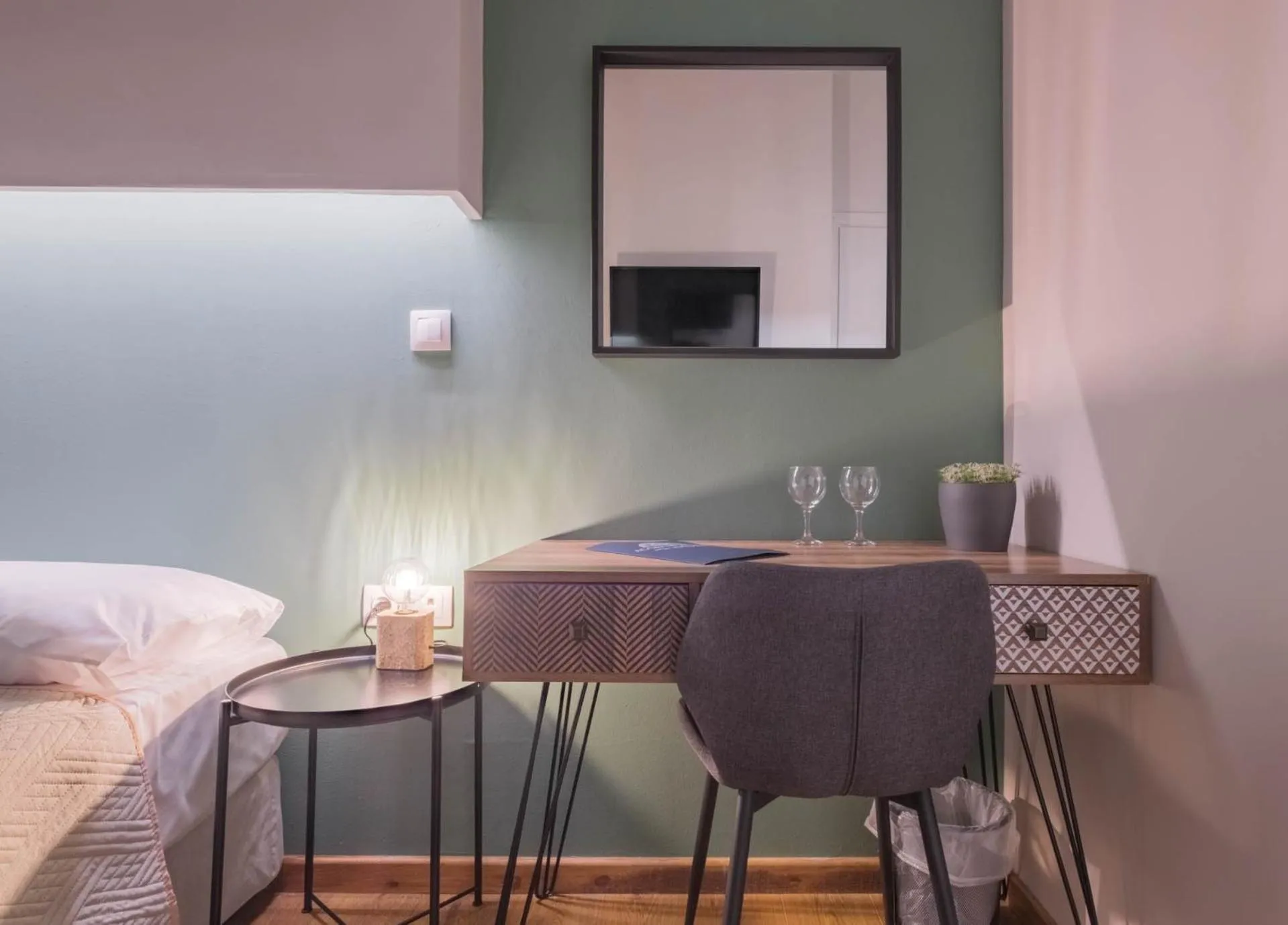 Decorative detail, Bed in Agora Residence