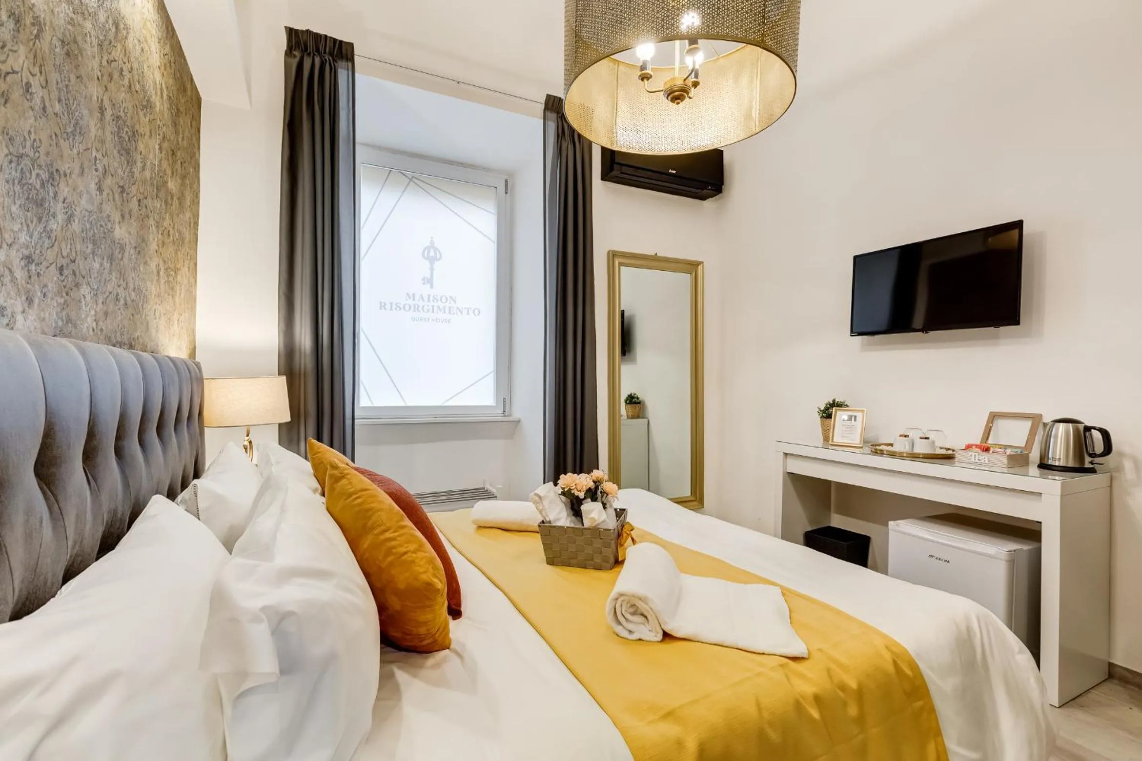 Coffee/tea facilities, Bed in Maison Risorgimento