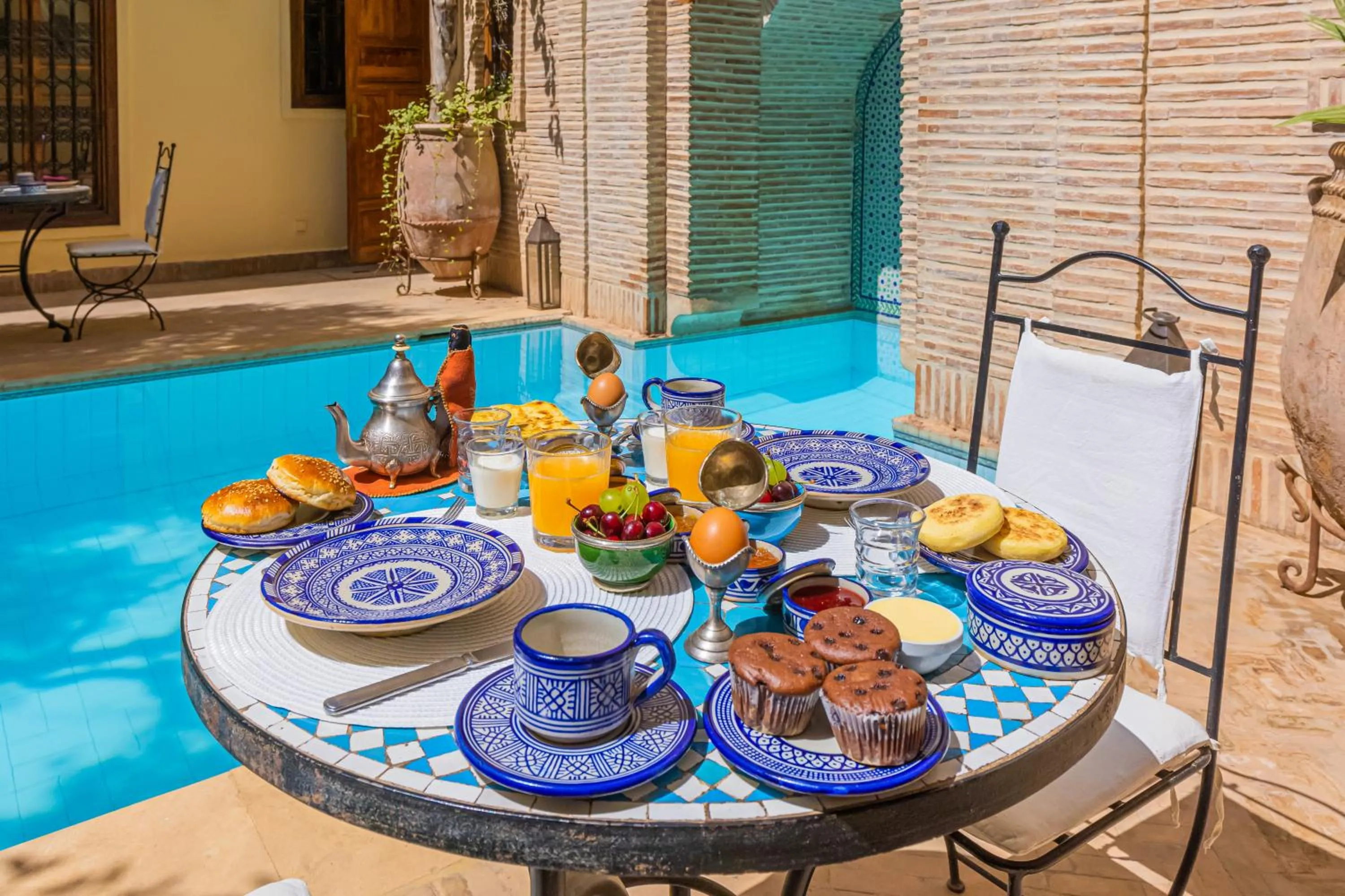 Food and drinks in Riad Il Parco dei Principi