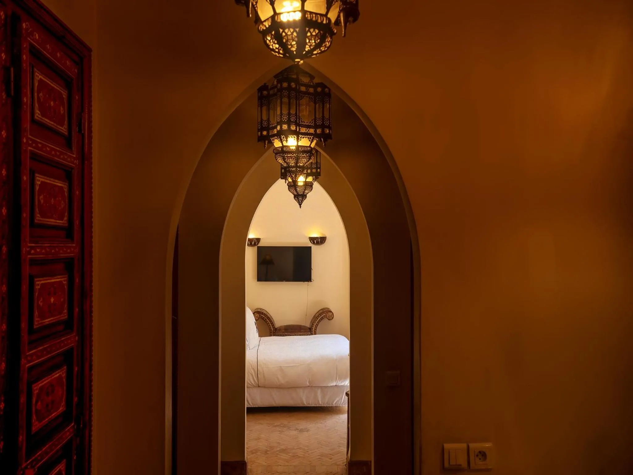 Bedroom, Bed in Riad Il Parco dei Principi