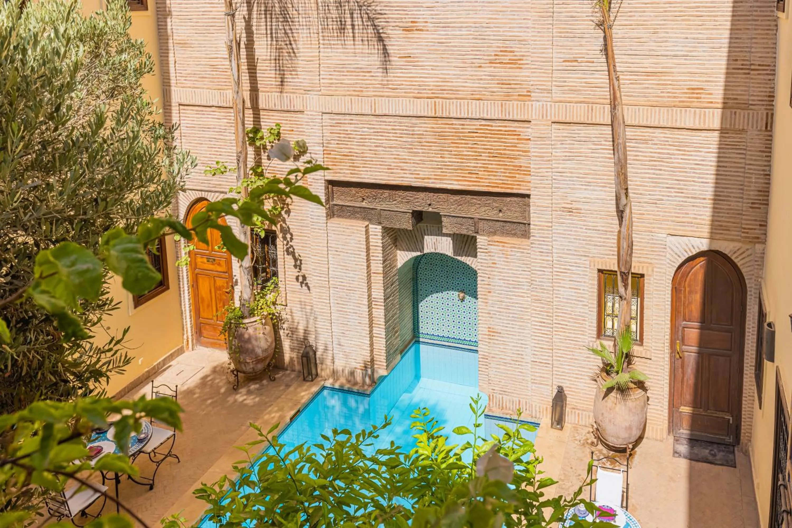Pool view in Riad Il Parco dei Principi