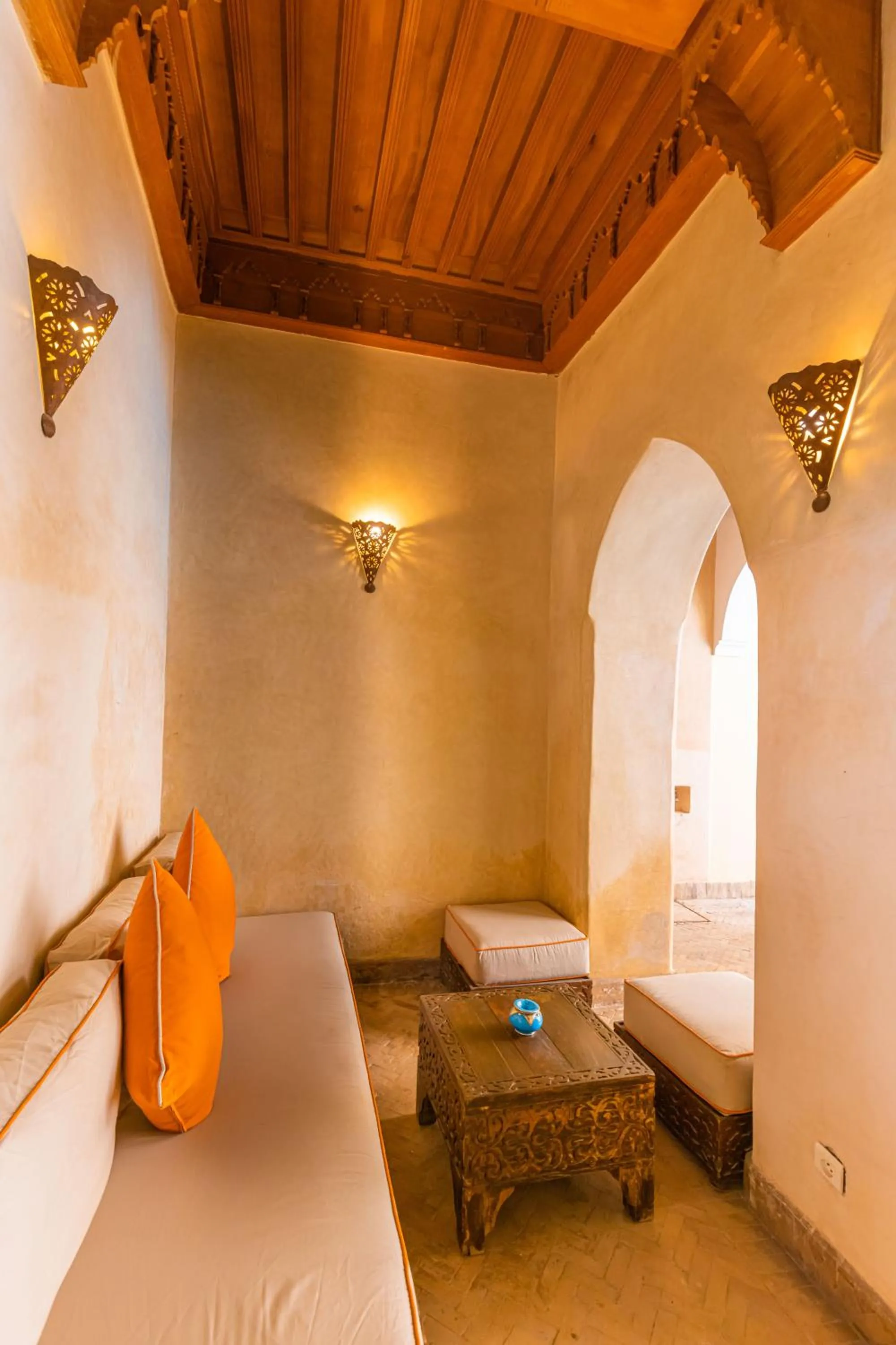 Seating area, Bed in Riad Il Parco dei Principi