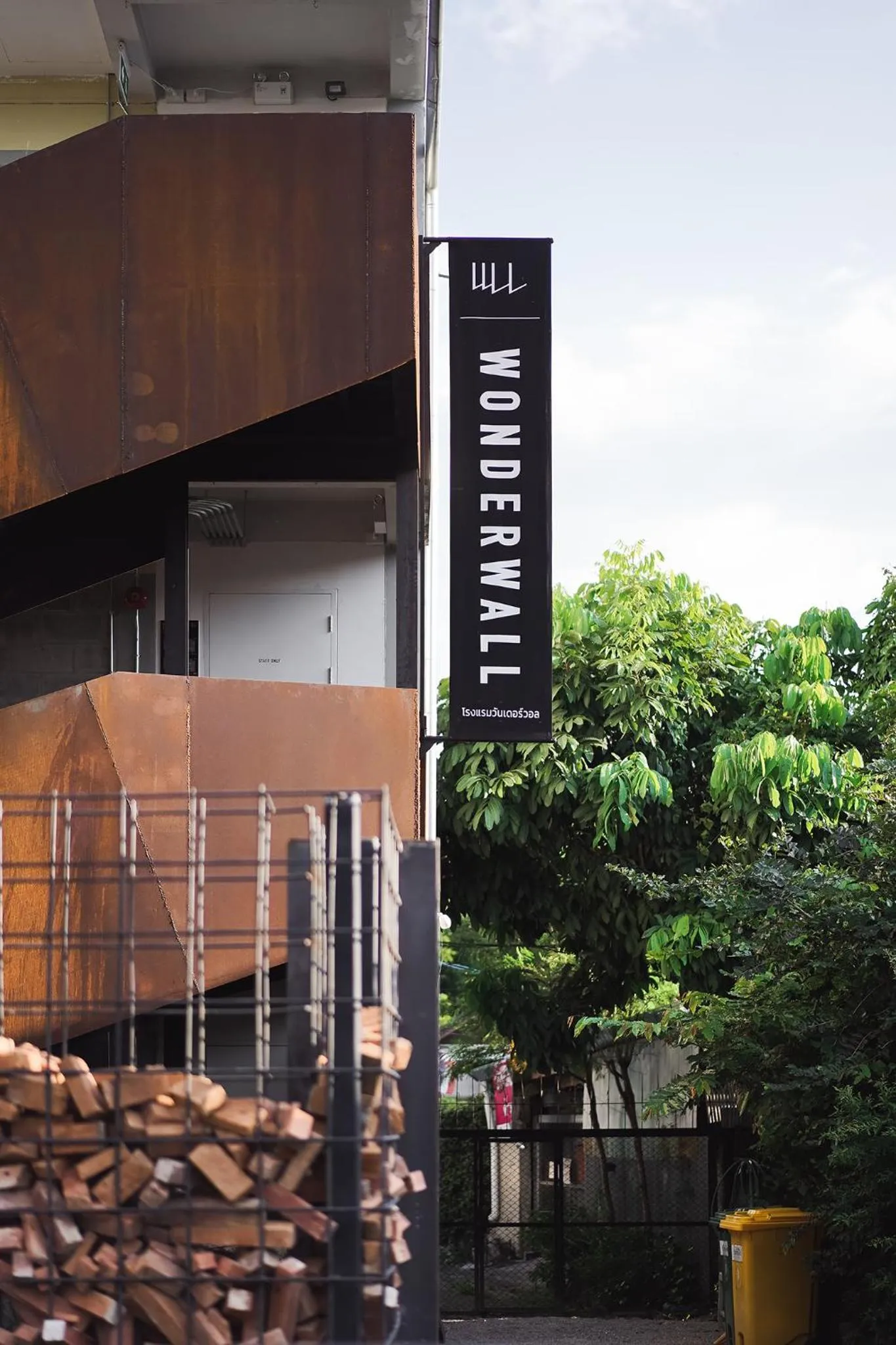 Property logo or sign in Wonderwall Hotel