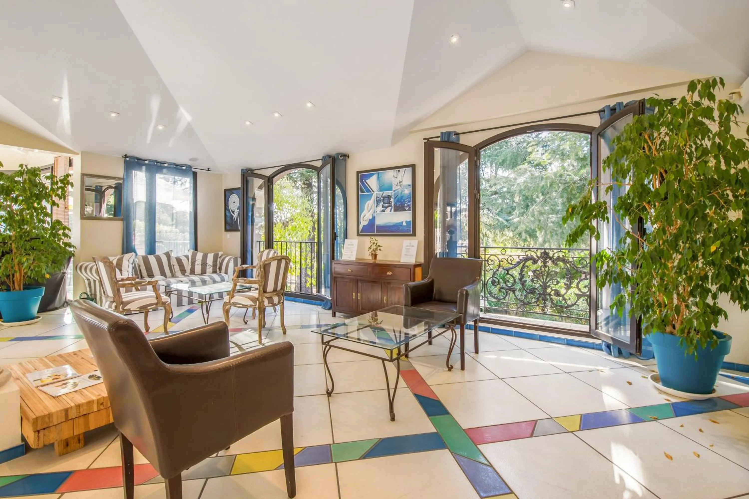 Patio in Résidence Pierre & Vacances Les Parcs de Grimaud