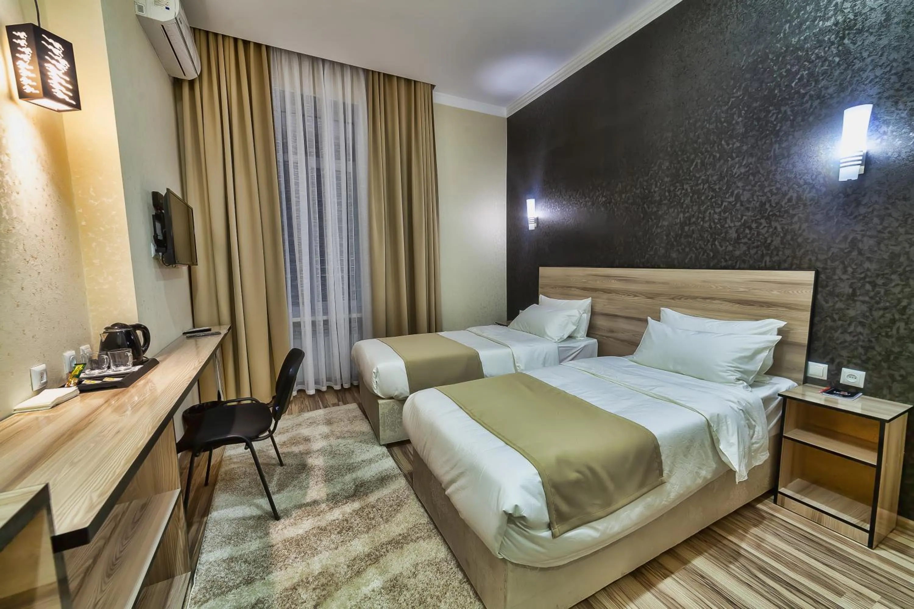 Photo of the whole room, Bed in Level hotel Osh