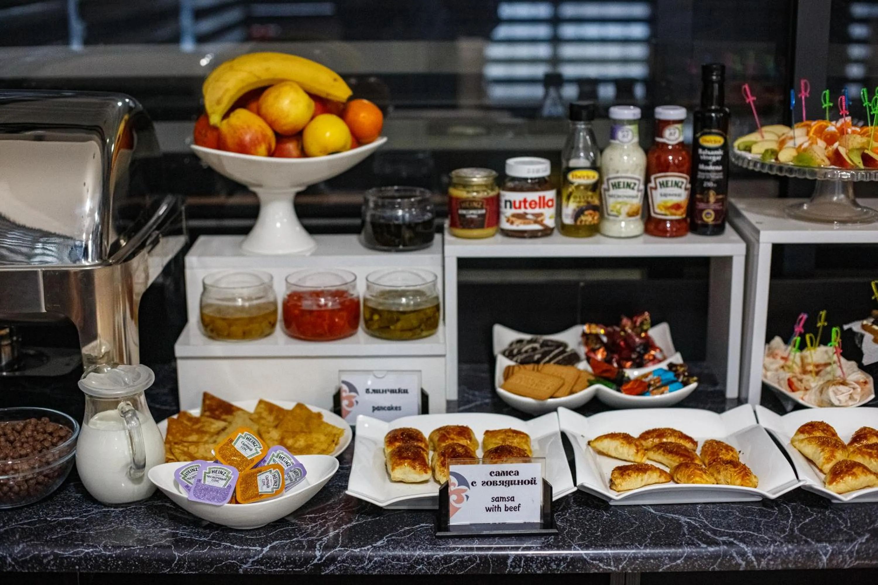 Buffet breakfast in Level hotel Osh