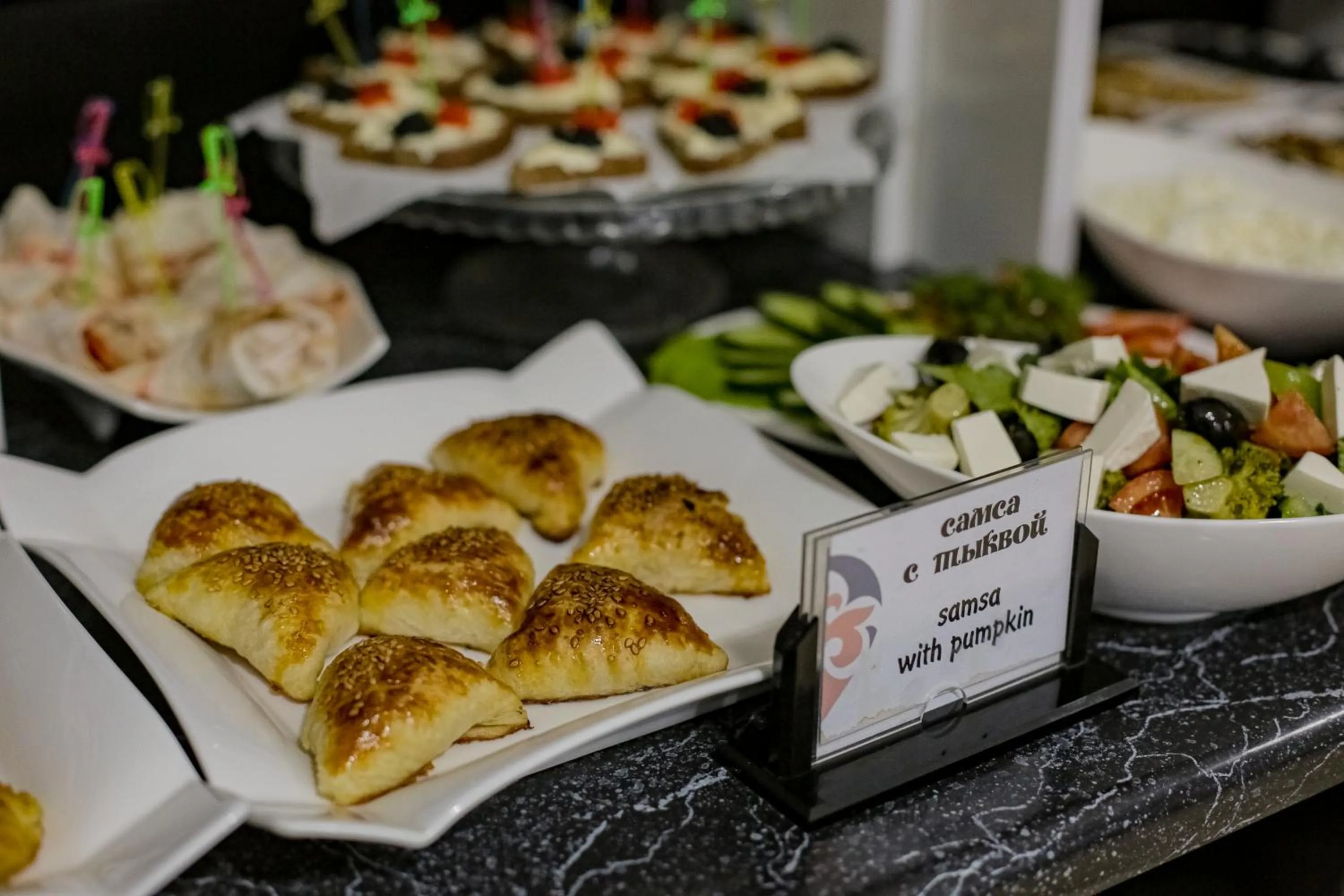 Buffet breakfast in Level hotel Osh