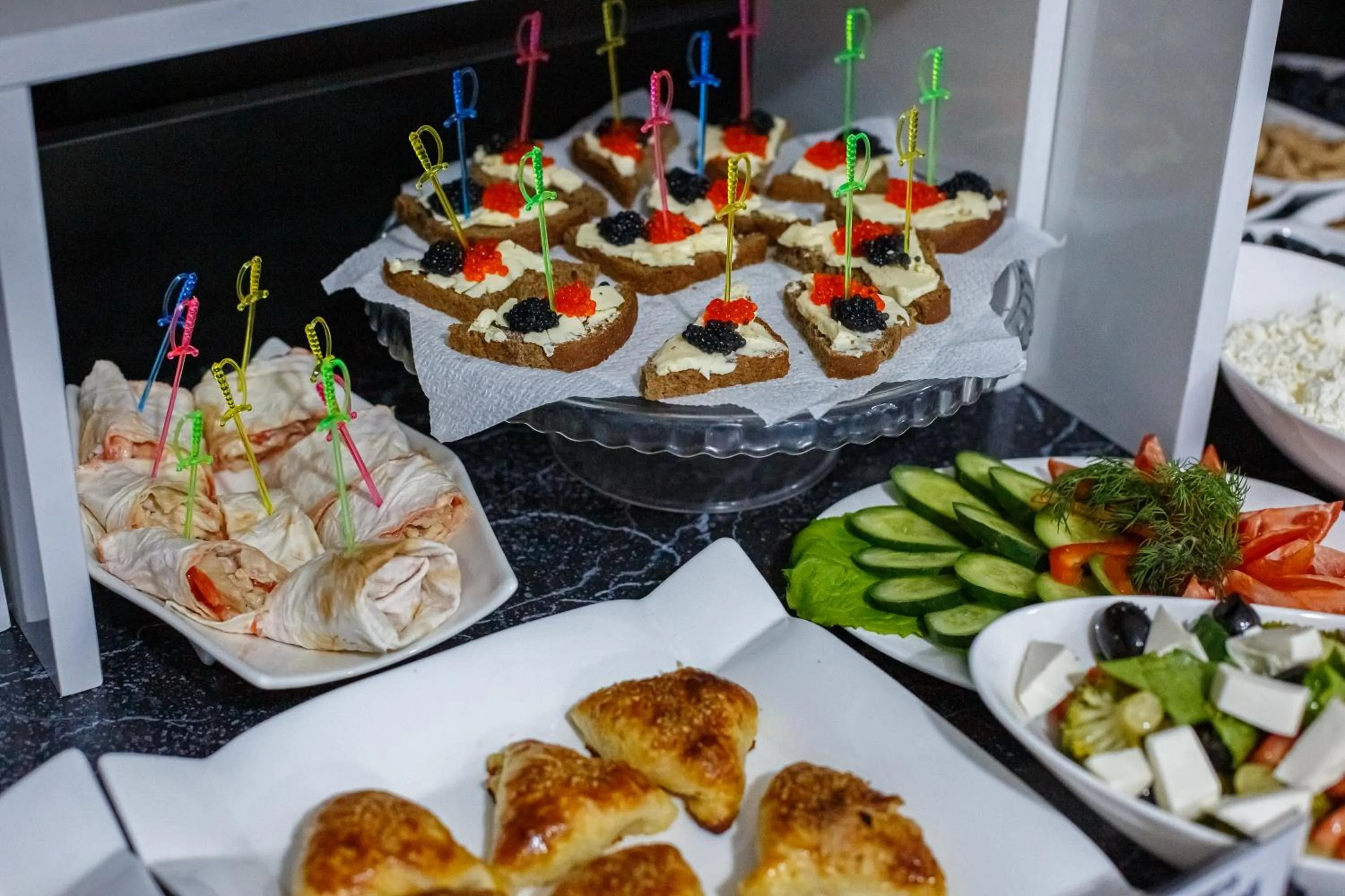 Buffet breakfast in Level hotel Osh