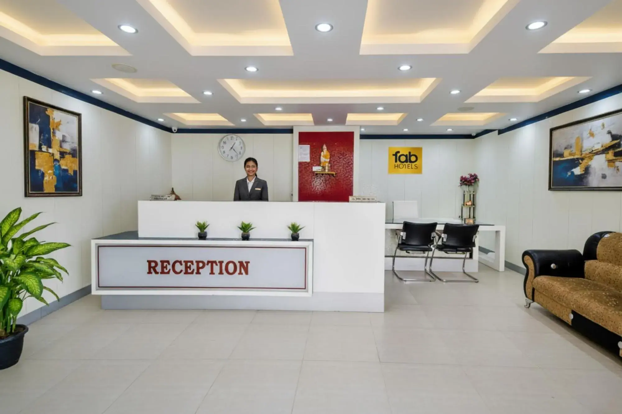 Lobby or reception in FabHotel Amaltas Lobby or reception in FabHotel Amaltas