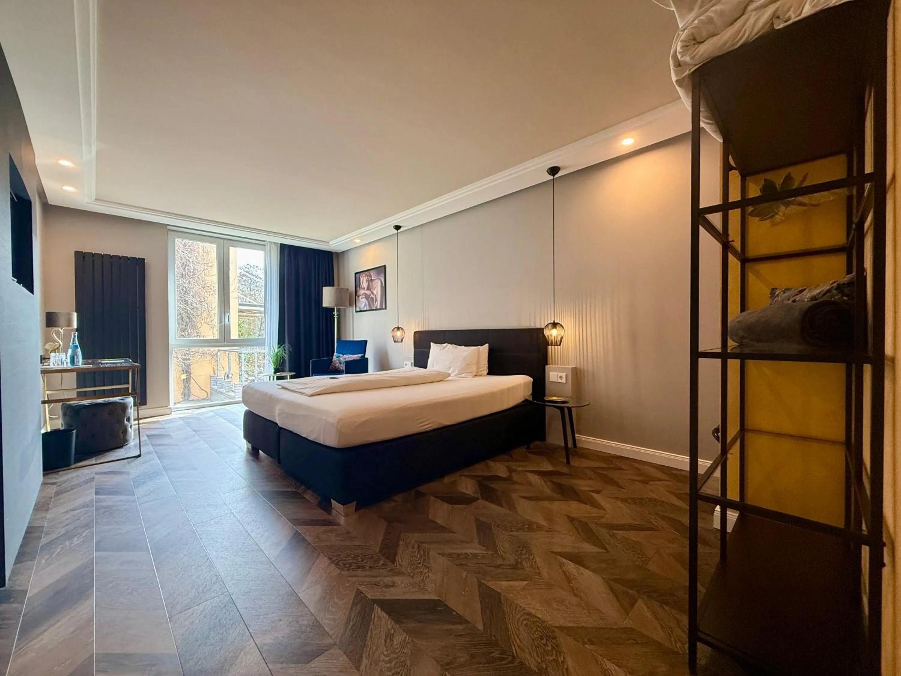 Bed in Boutique Hotel Zuckerfabrik Stuttgart