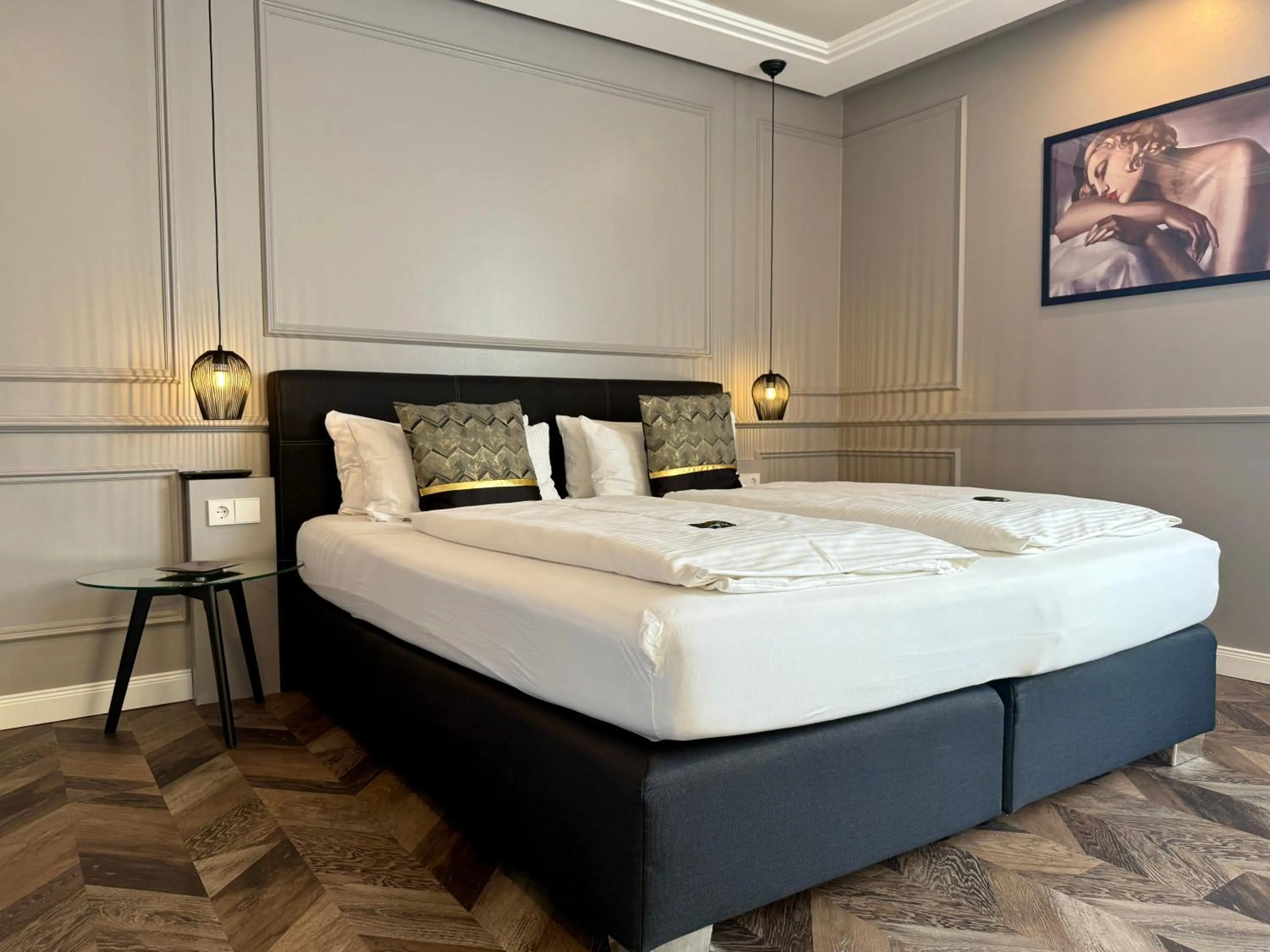 Bed in Boutique Hotel Zuckerfabrik Stuttgart